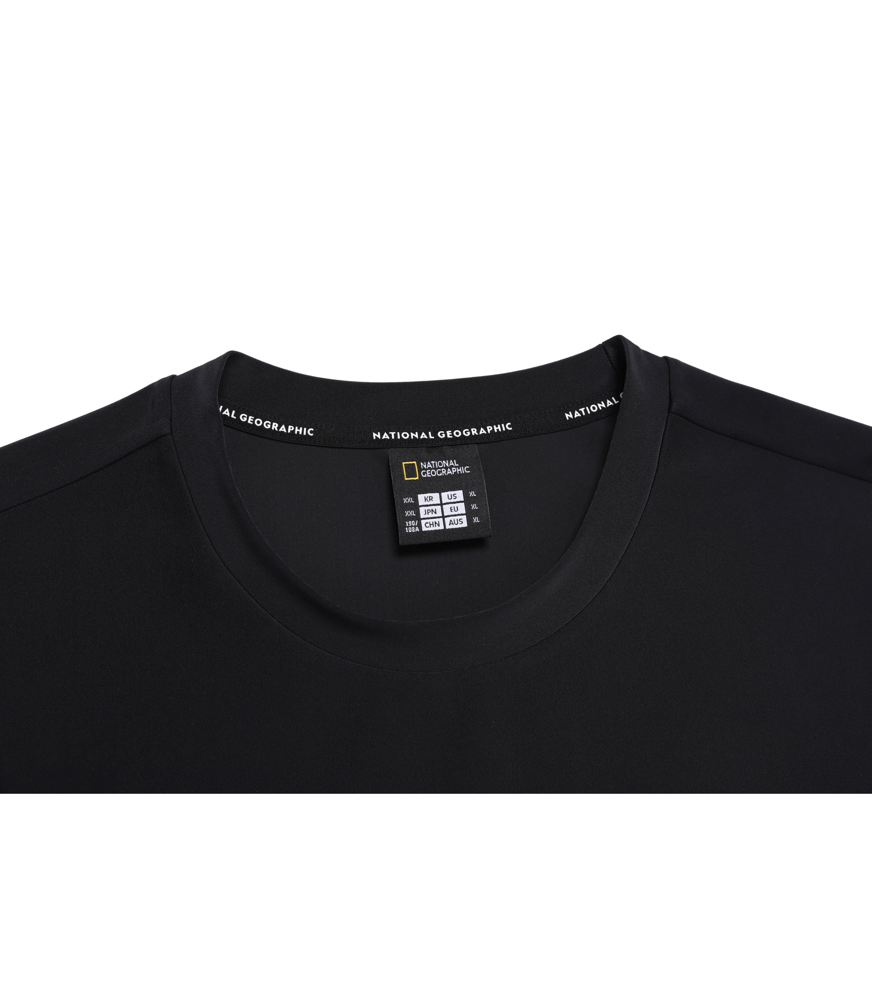 Men's Semi-Over Fit Short Sleeve Rash Guard<br>CARBON BLACK