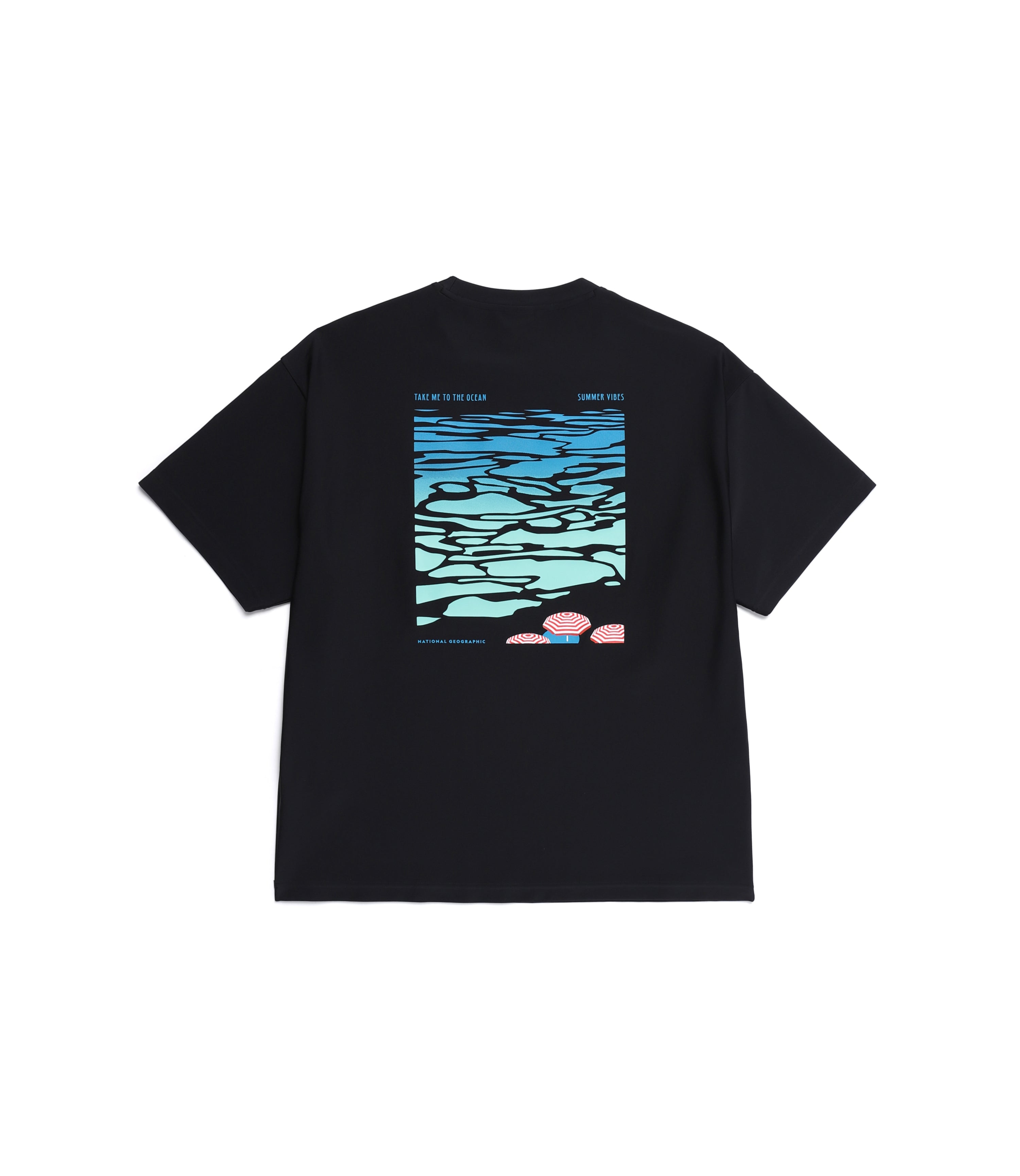 Men's Semi-Over Fit Short Sleeve Rash Guard<br>CARBON BLACK