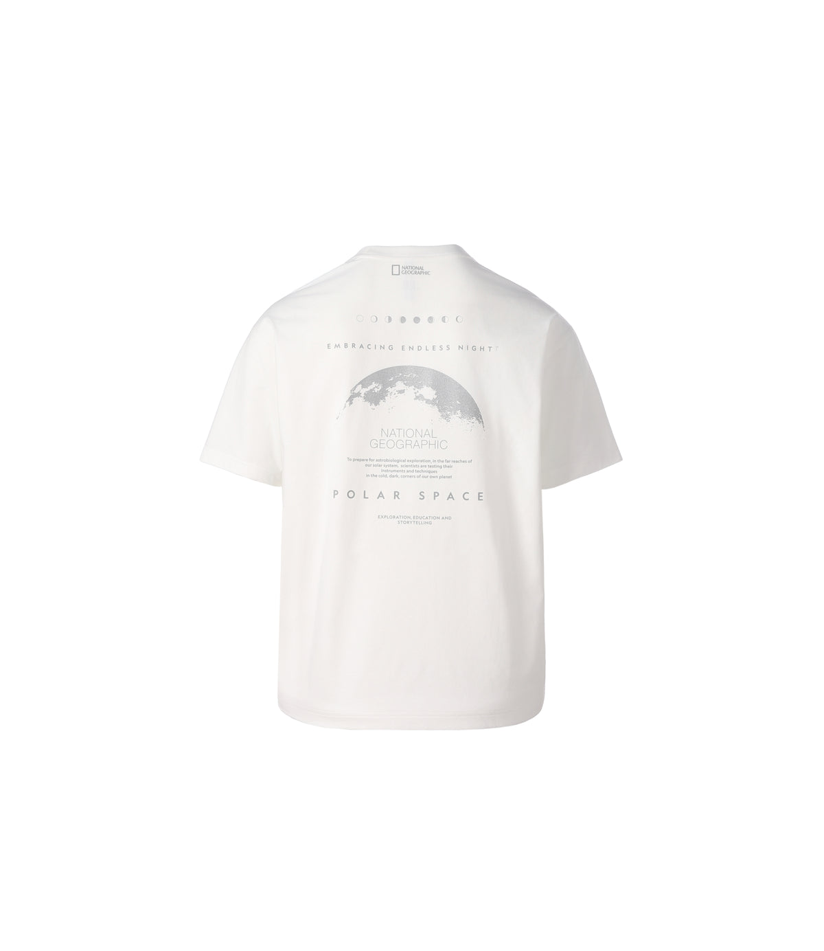 Unisex URBAN Polarspace Graphic Semi-Overfit Short Sleeve Tee<br>O/WHITE