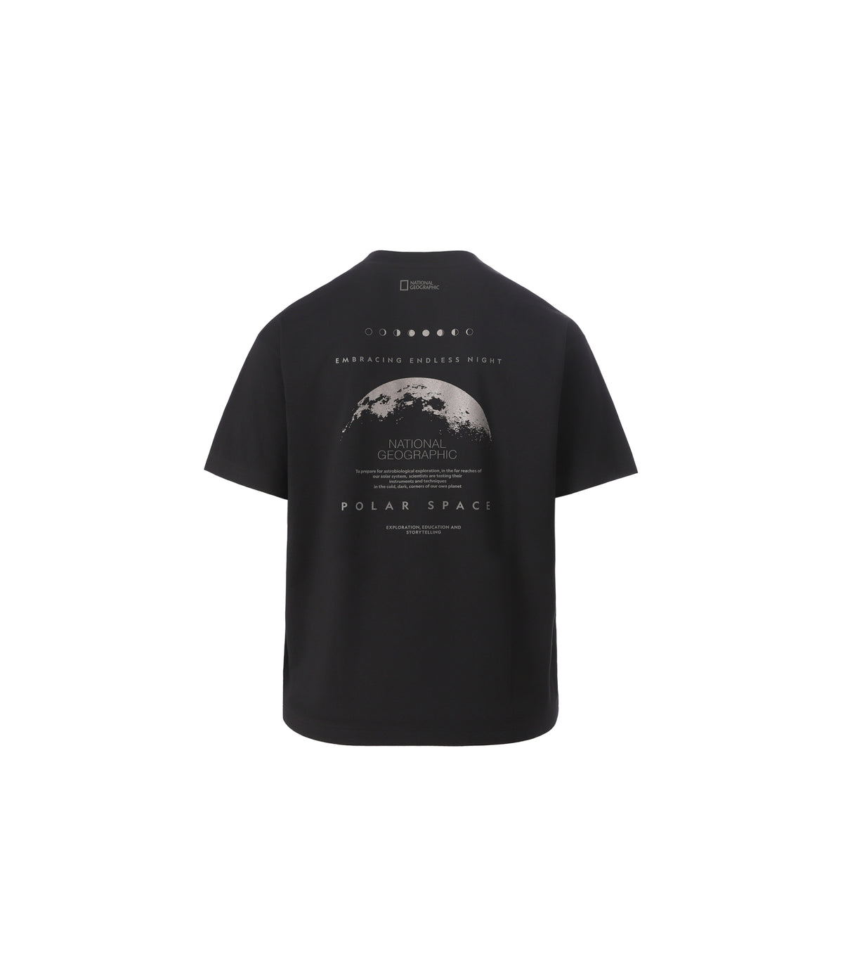Unisex URBAN Polarspace Graphic Semi-Overfit Short Sleeve Tee<br>BLACK