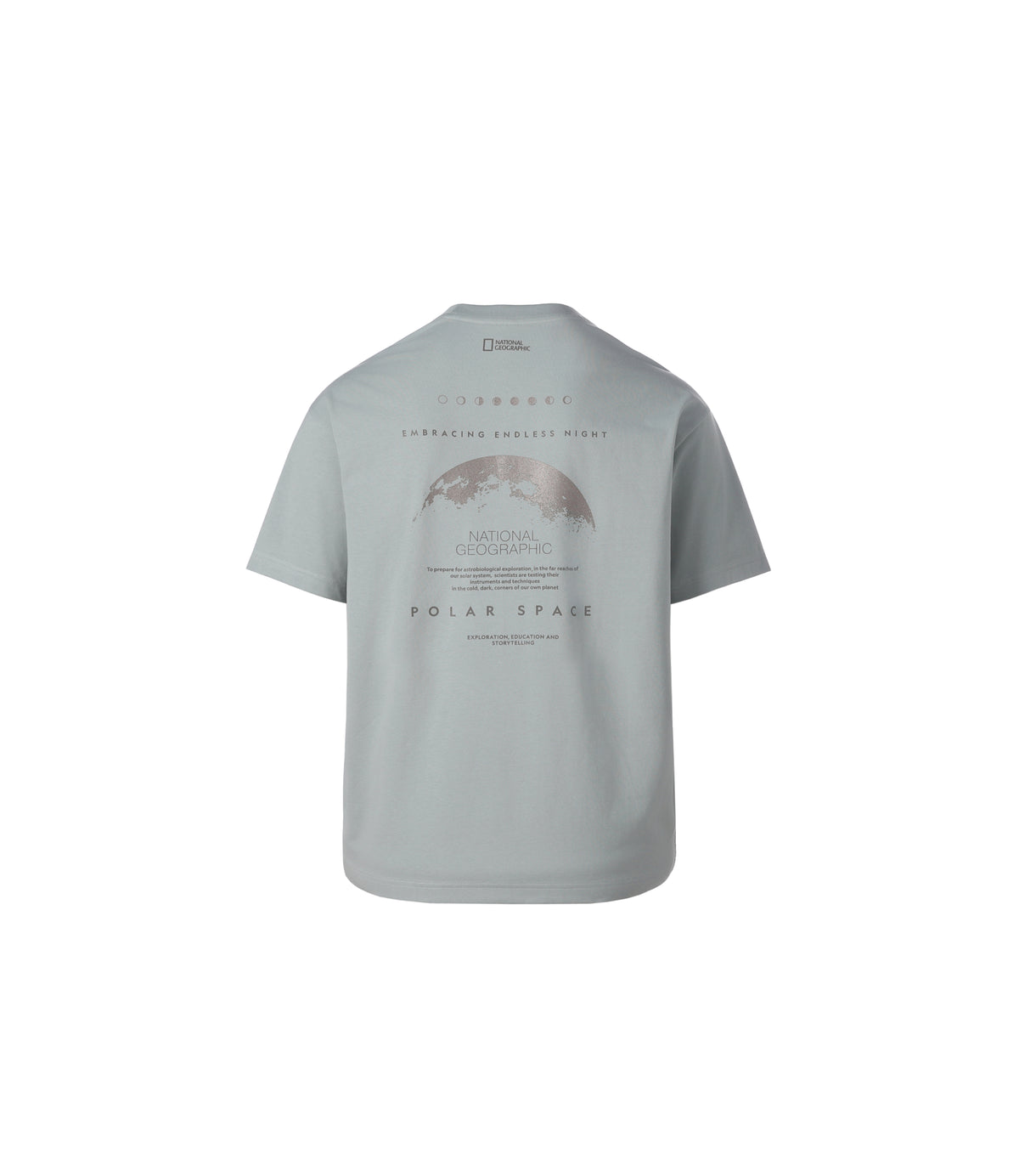 Unisex URBAN Polarspace Graphic Semi-Overfit Short Sleeve Tee<br>SAGE GREEN