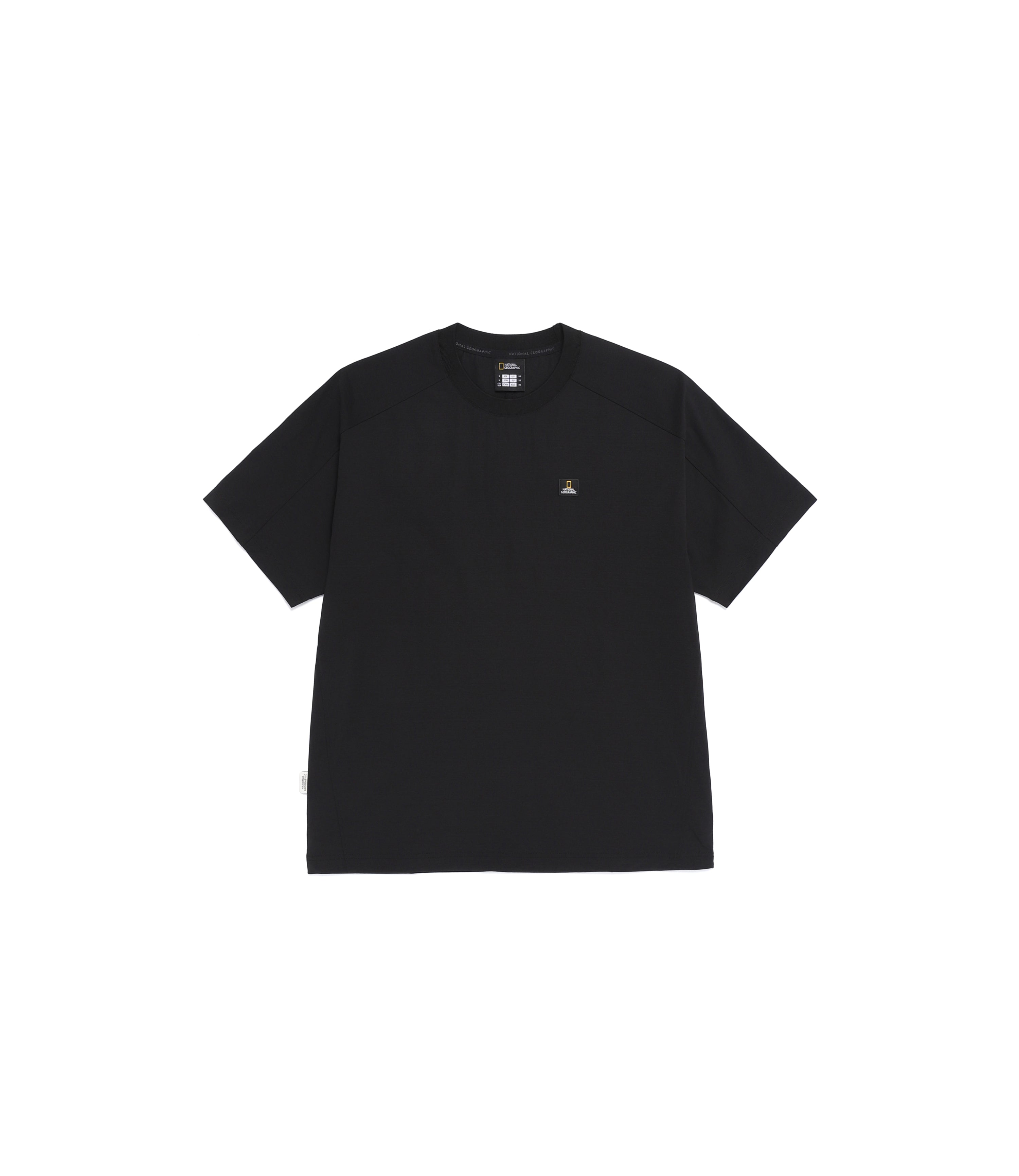 Unisex Frozen Air Semi-Overfit Short Sleeve Tee<br>BLACK