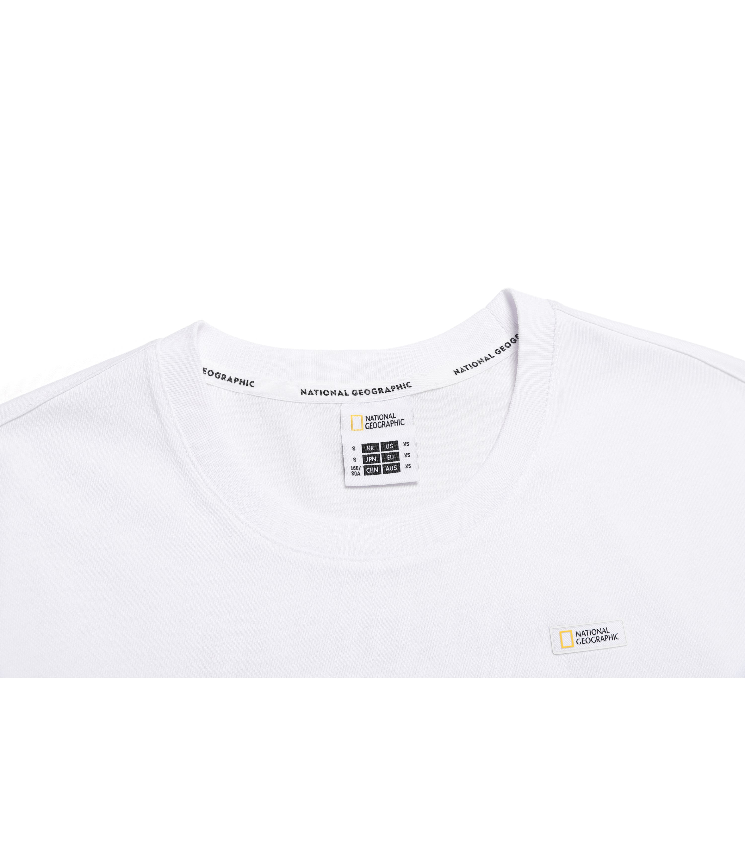 Women's Semi-Crop Regen Short Sleeve Tee<br>WHITE