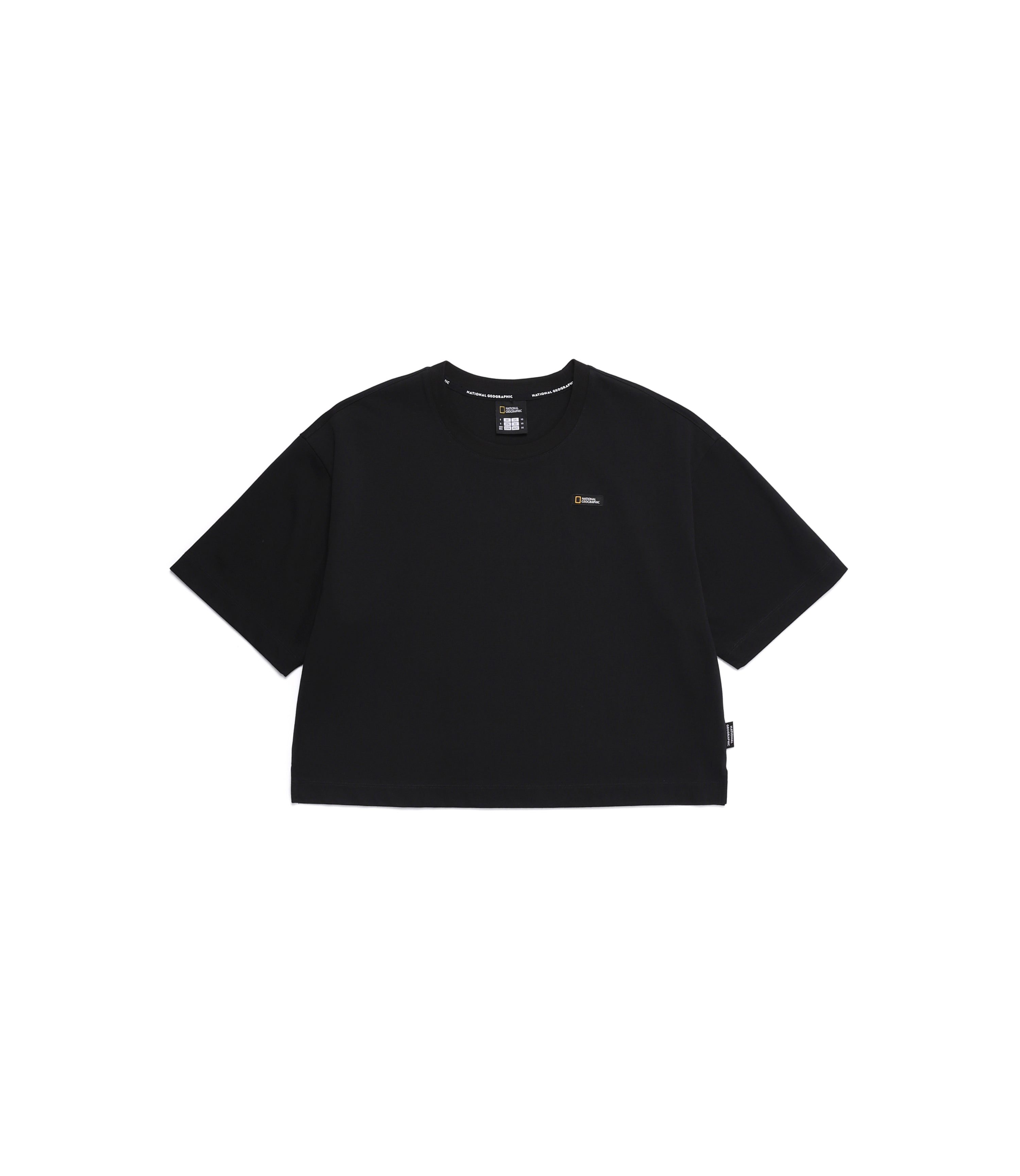 Women's Semi-Crop Regen Short Sleeve Tee<br>CARBON BLACK