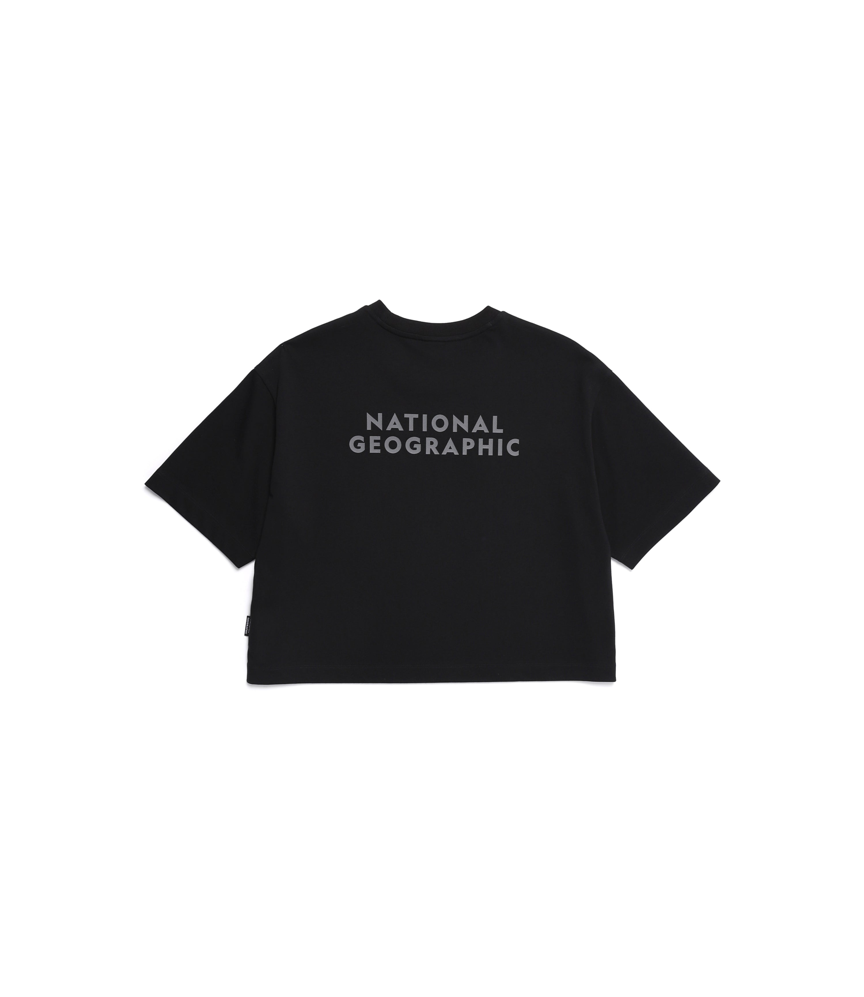 Women's Semi-Crop Regen Short Sleeve Tee<br>CARBON BLACK