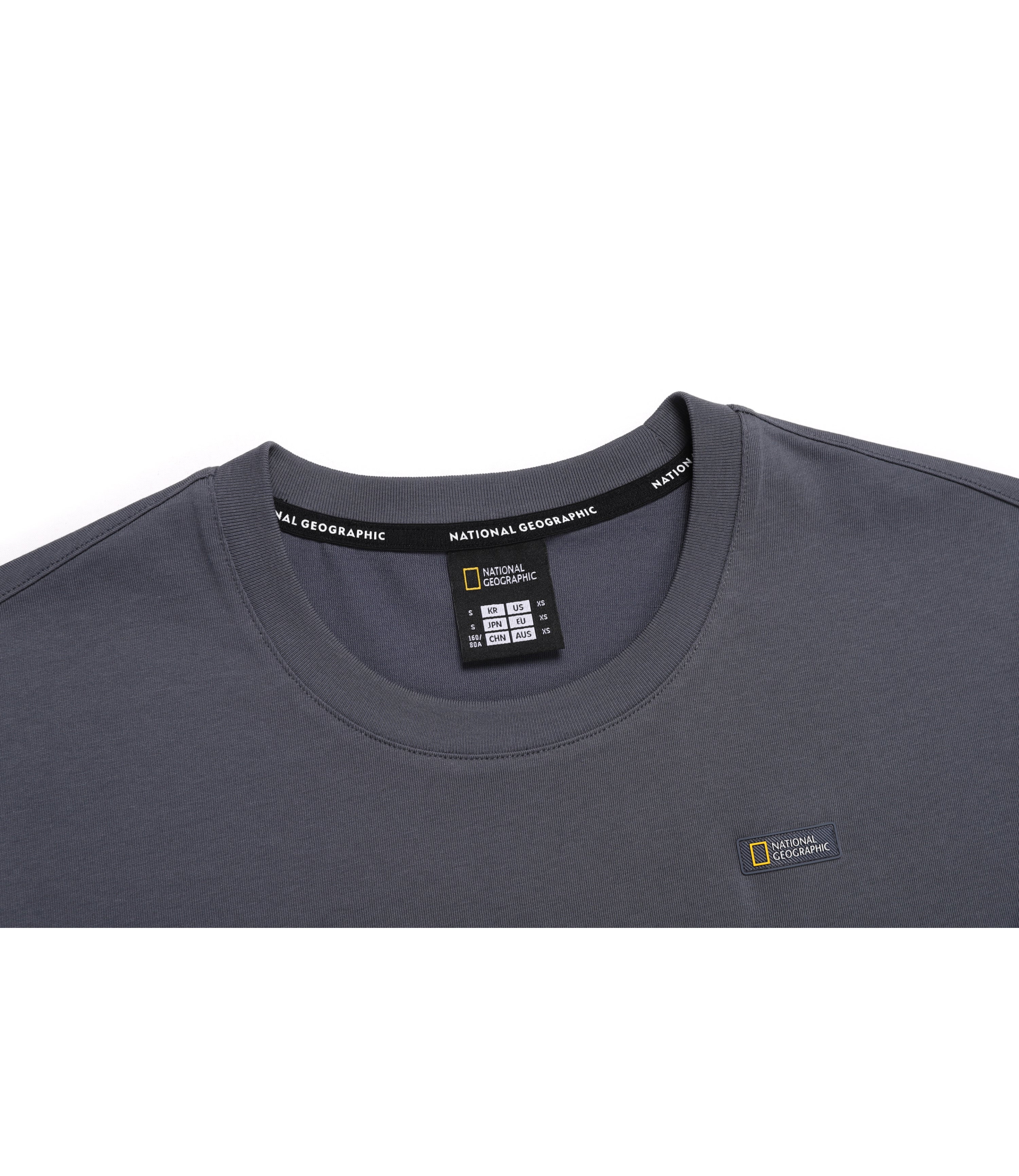 Women's Semi-Crop Regen Short Sleeve Tee<br>BLUE GREY