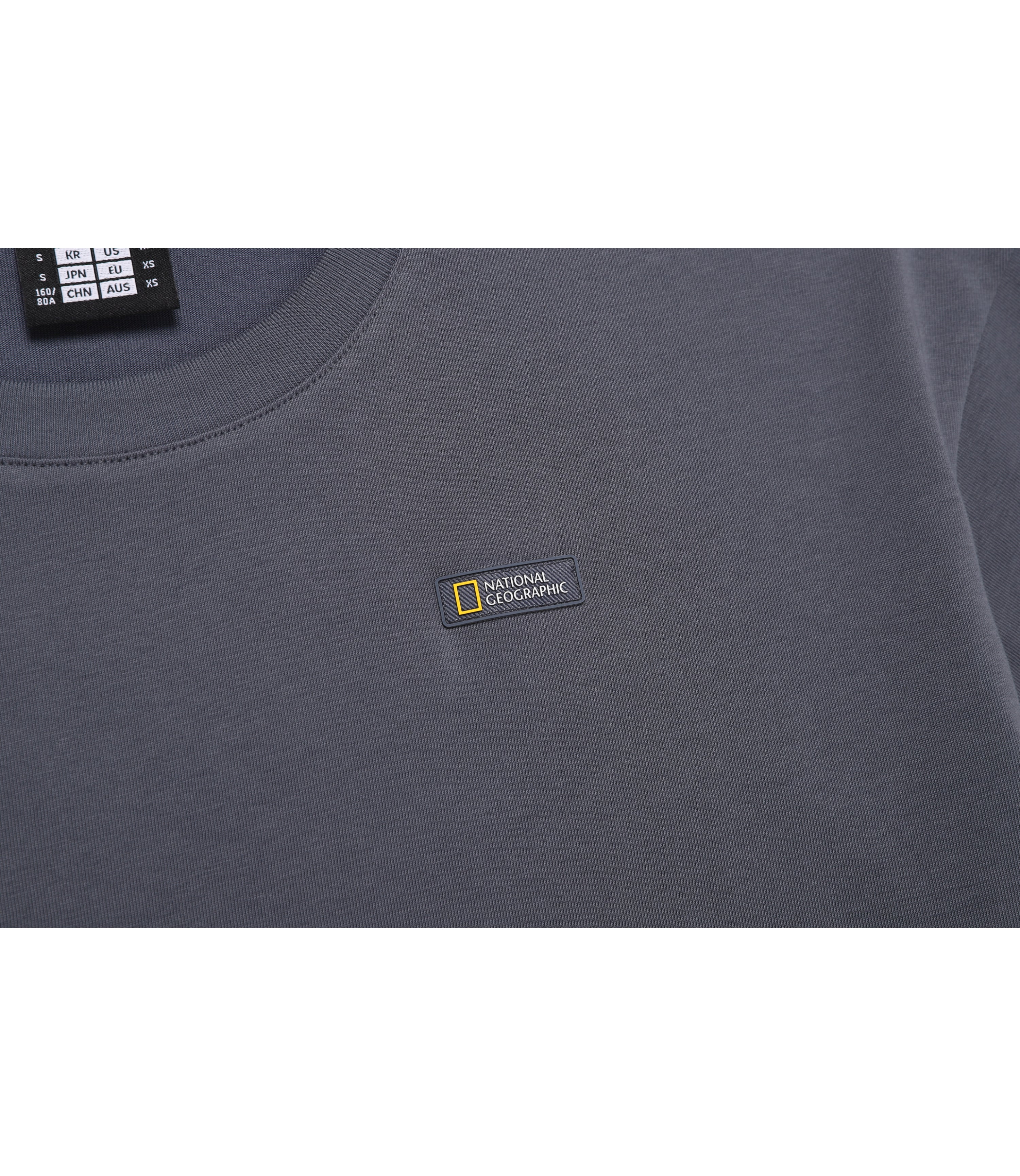 Women's Semi-Crop Regen Short Sleeve Tee<br>BLUE GREY