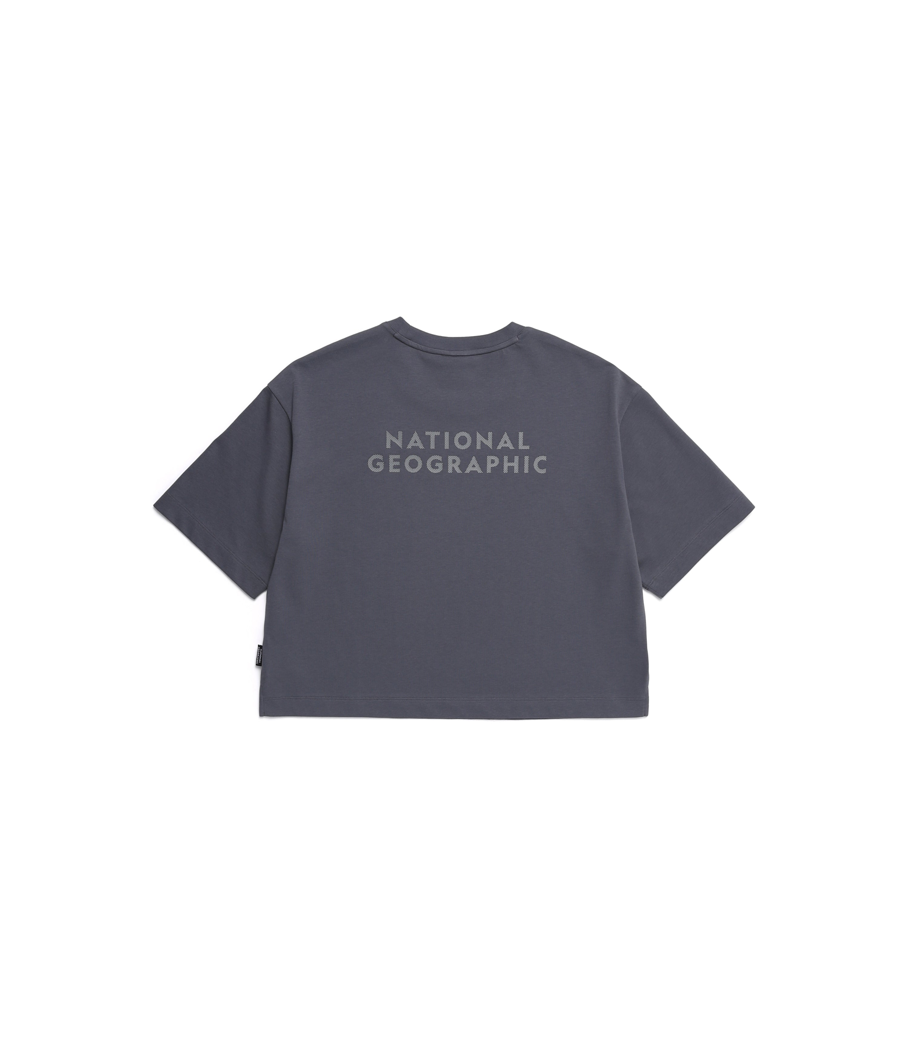 Women's Semi-Crop Regen Short Sleeve Tee<br>BLUE GREY