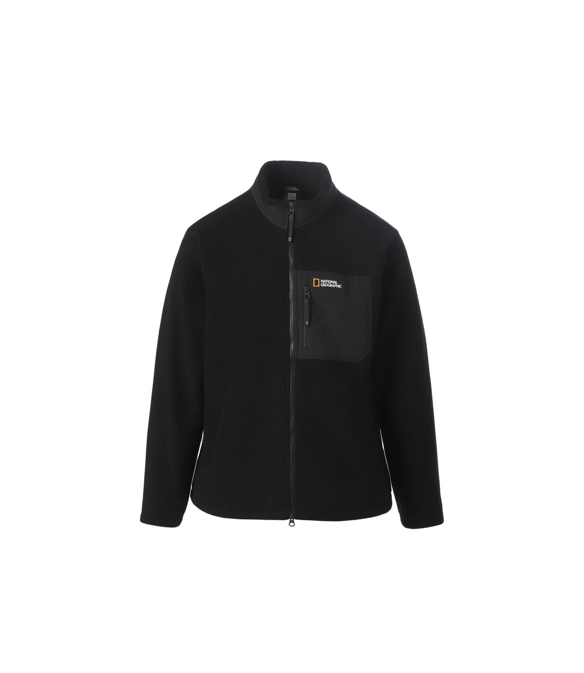 Unisex Siro Micro Fleece Stand-Neck Full Zip-Up<br>BLACK