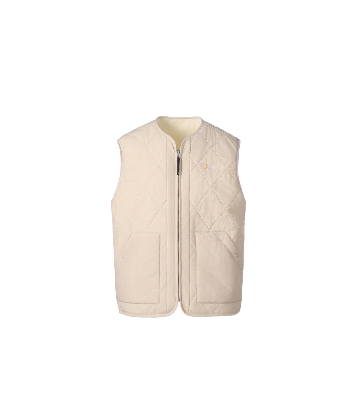 Unisex Lynx Reversible Fleece Liner Padded Vest<br>SILVER BIRCH