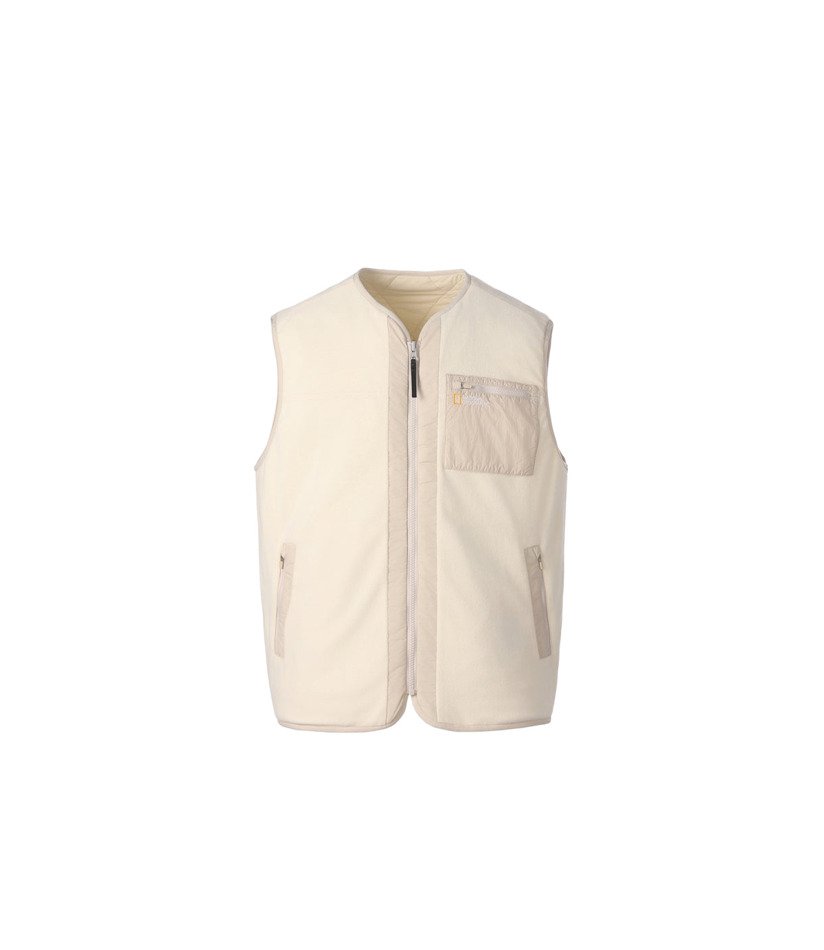 Unisex Lynx Reversible Fleece Liner Padded Vest<br>SILVER BIRCH