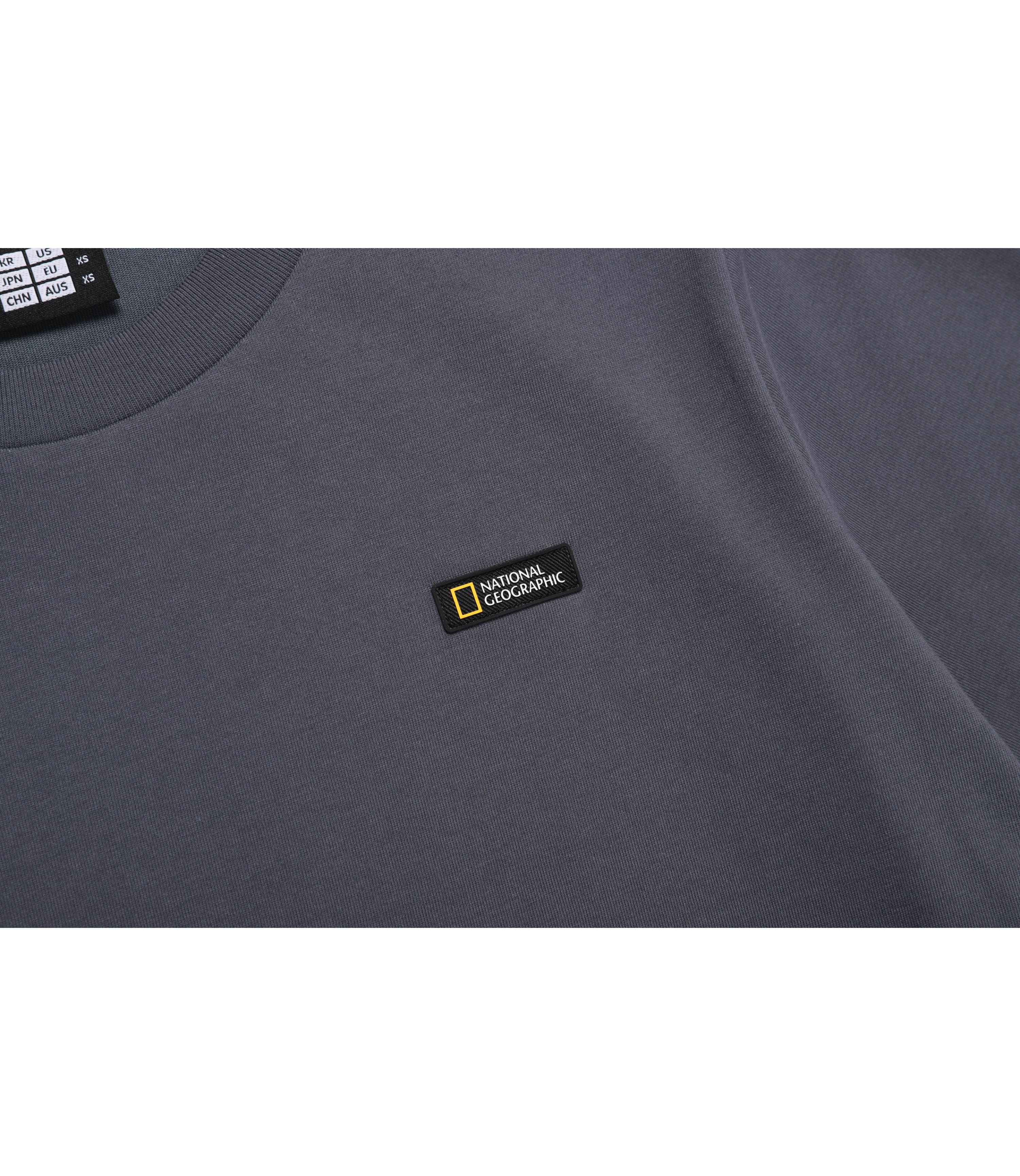Unisex NEODY Small Logo Basic Fit Short Sleeve Tee<br>BLUE GREY