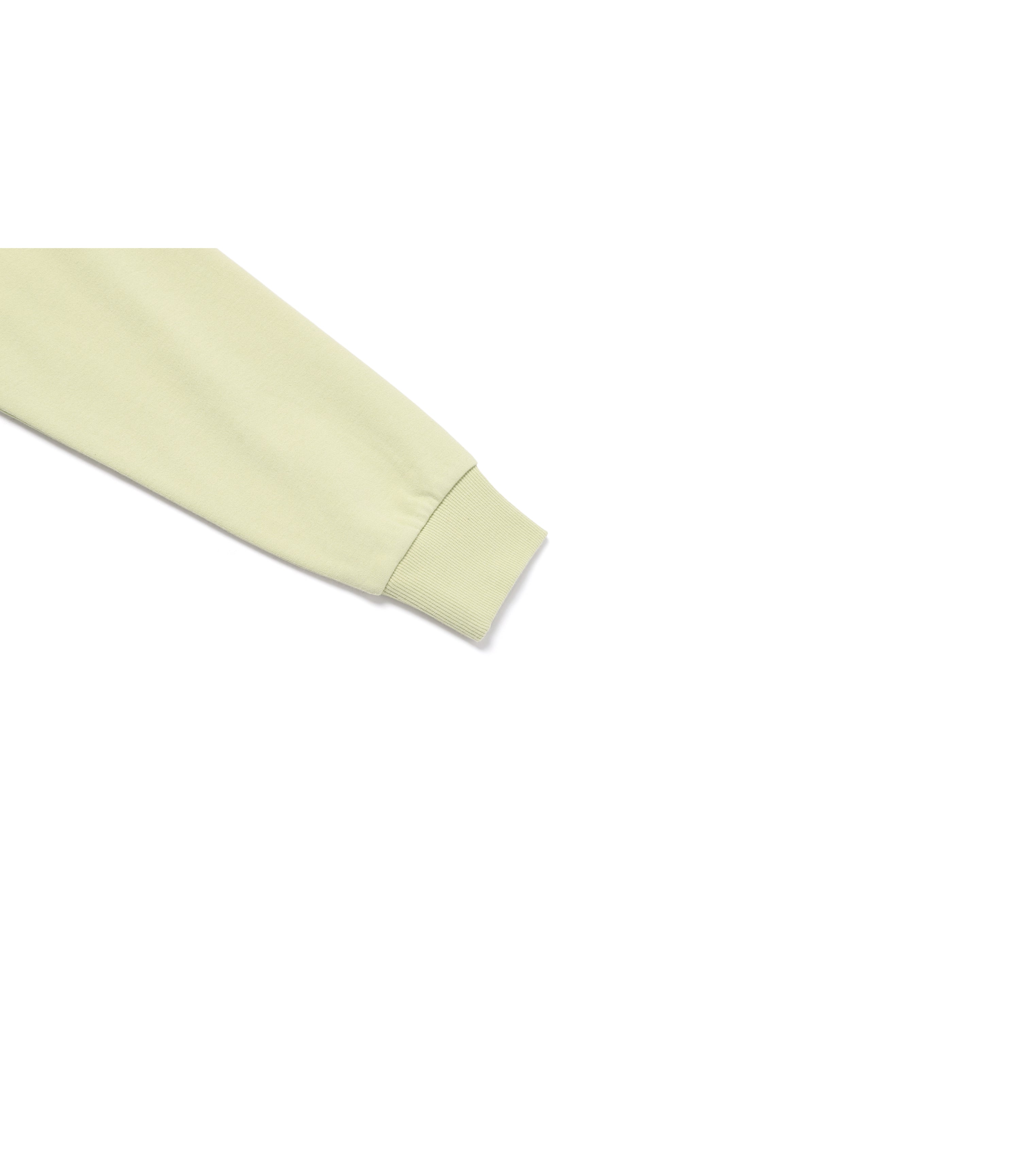 Unisex FOLHAS Small Logo Basic Fit Sweatshirt<br>L/GREEN