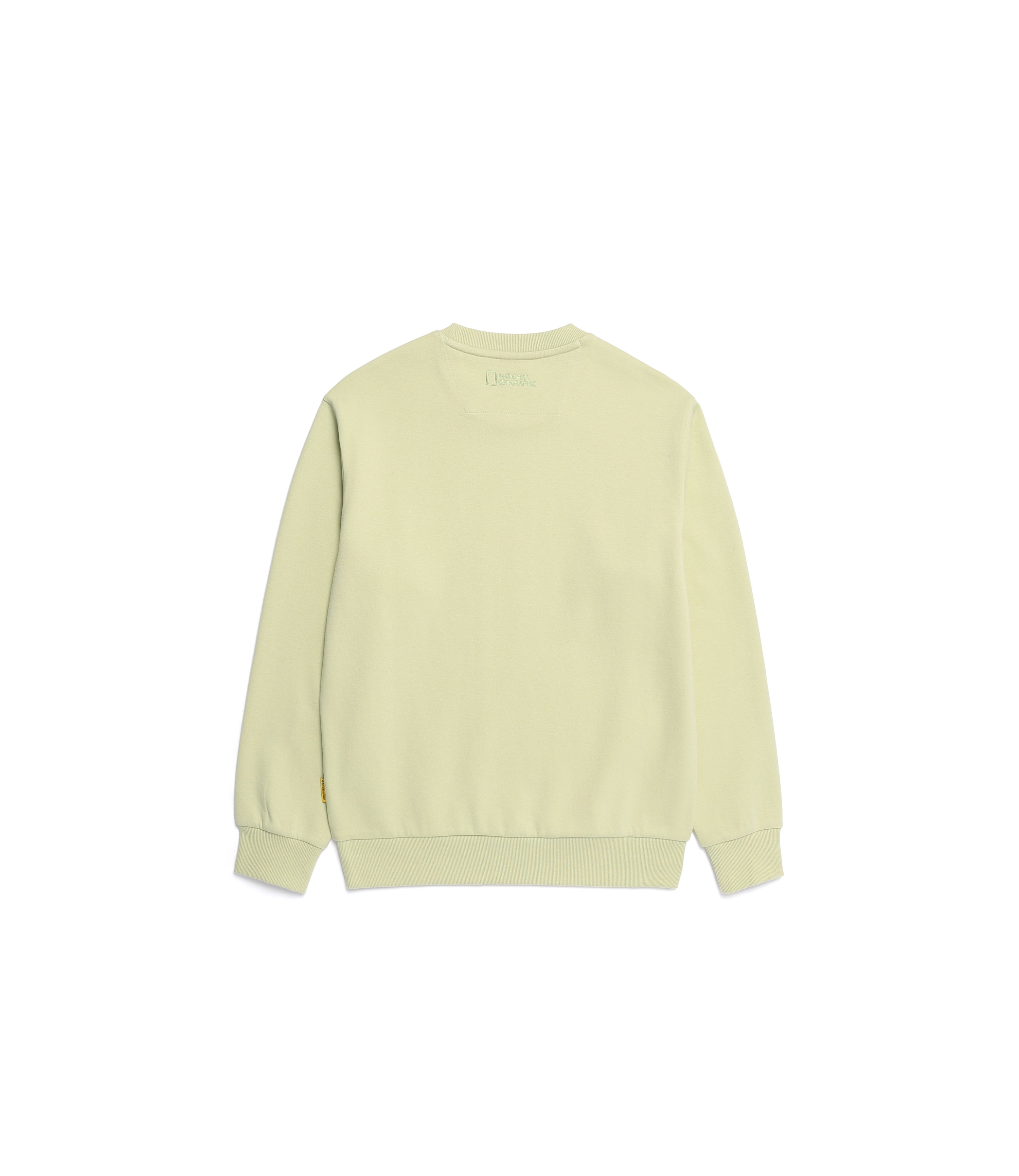 Unisex FOLHAS Small Logo Basic Fit Sweatshirt<br>L/GREEN