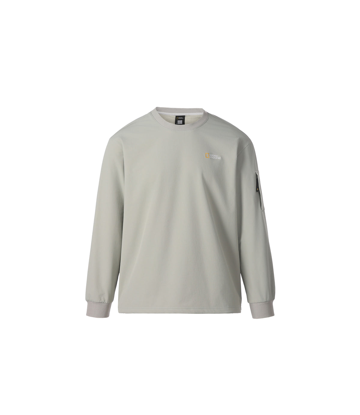 Unisex ARCHELON Double-Warm Brushed Woven Sweatshirt<br>LIGHT KHAKI