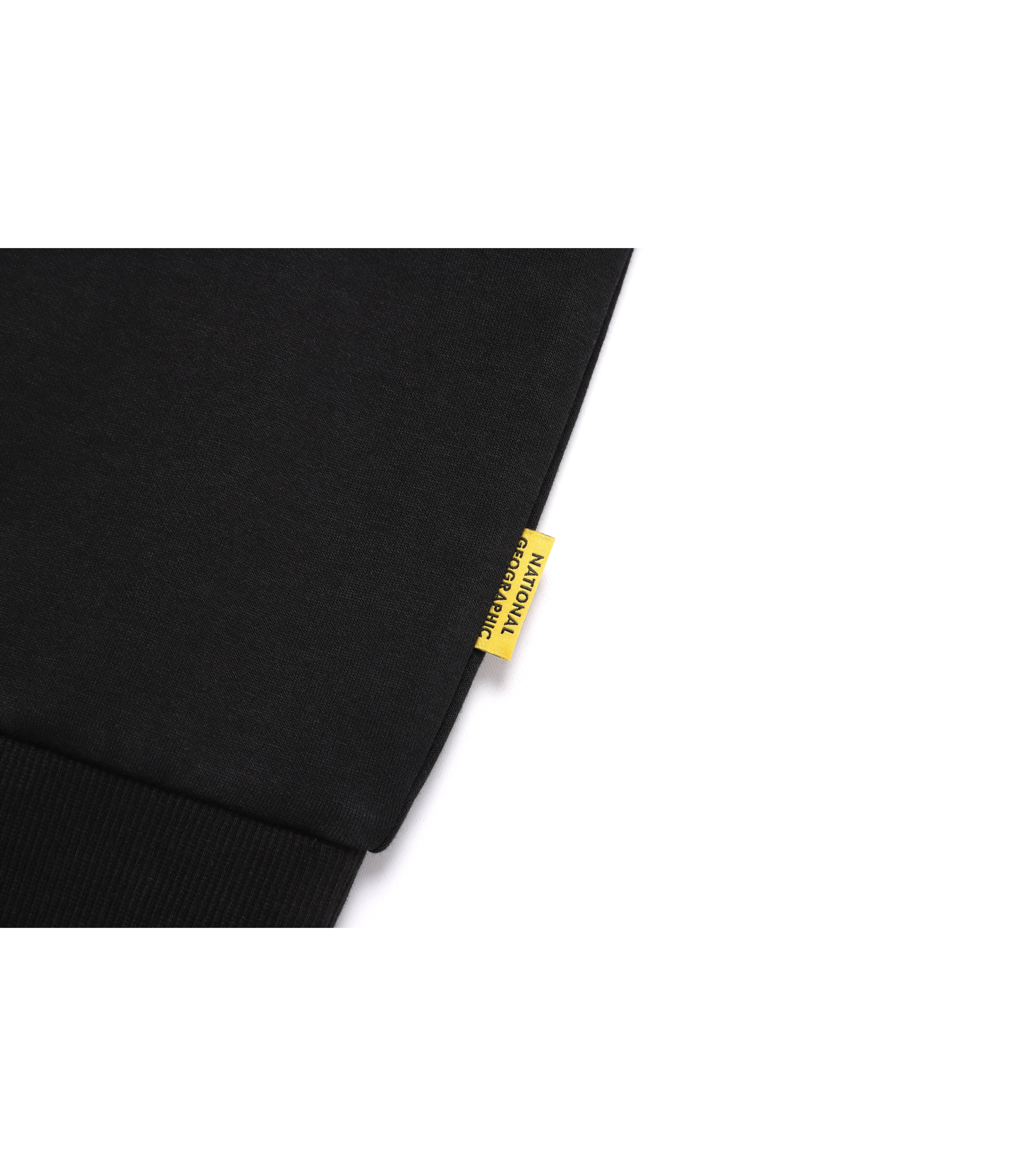 Unisex FOLHAS Small Logo Basic Fit Sweatshirt<br>CARBON BLACK