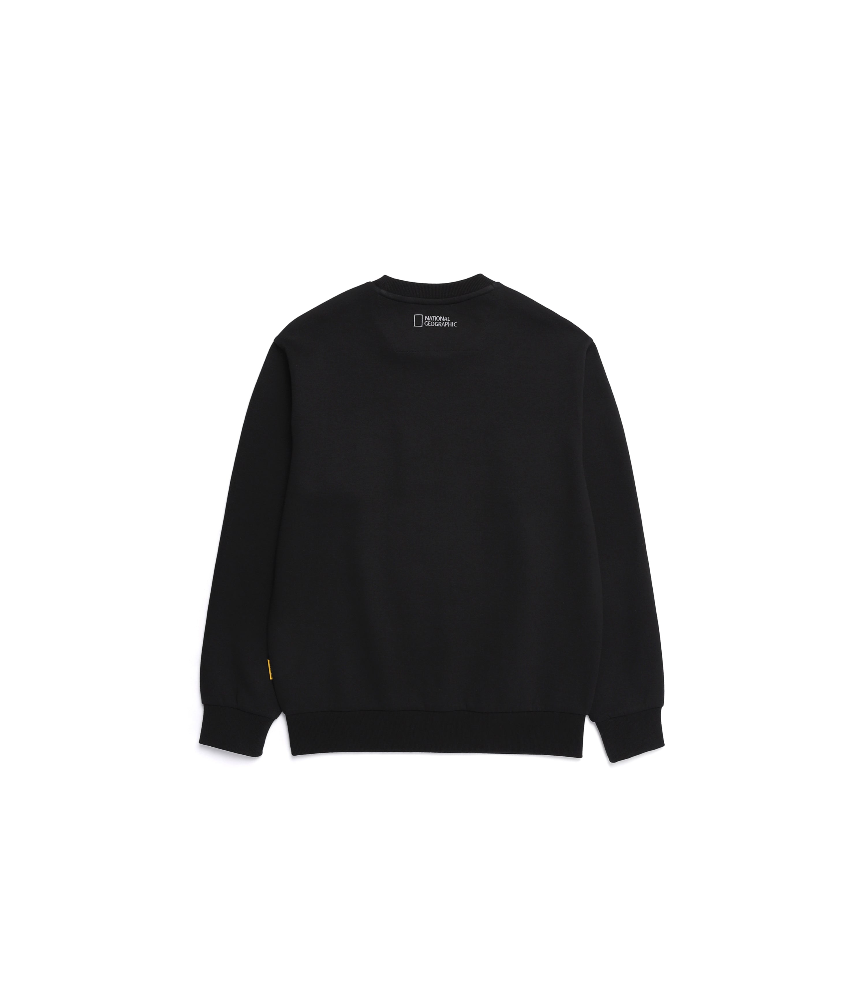 Unisex FOLHAS Small Logo Basic Fit Sweatshirt<br>CARBON BLACK