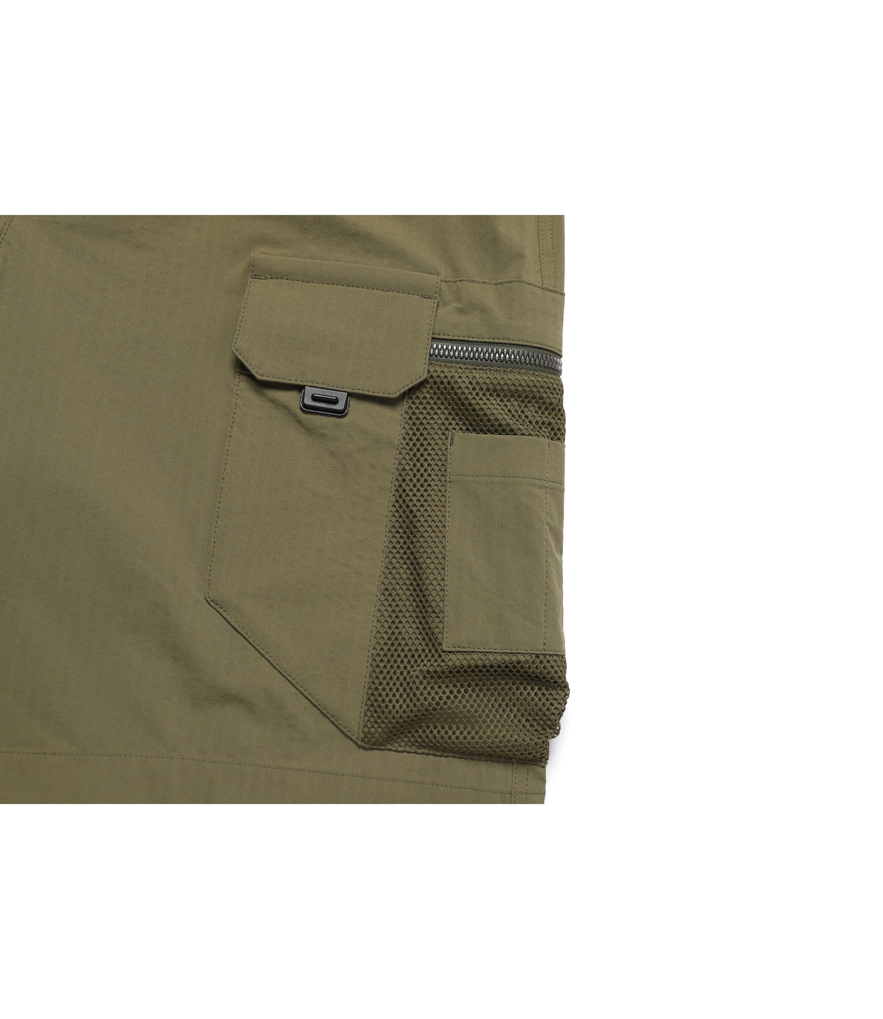 Men's FIELD Cargo Shorts Pants<br>GREEN OLIVE