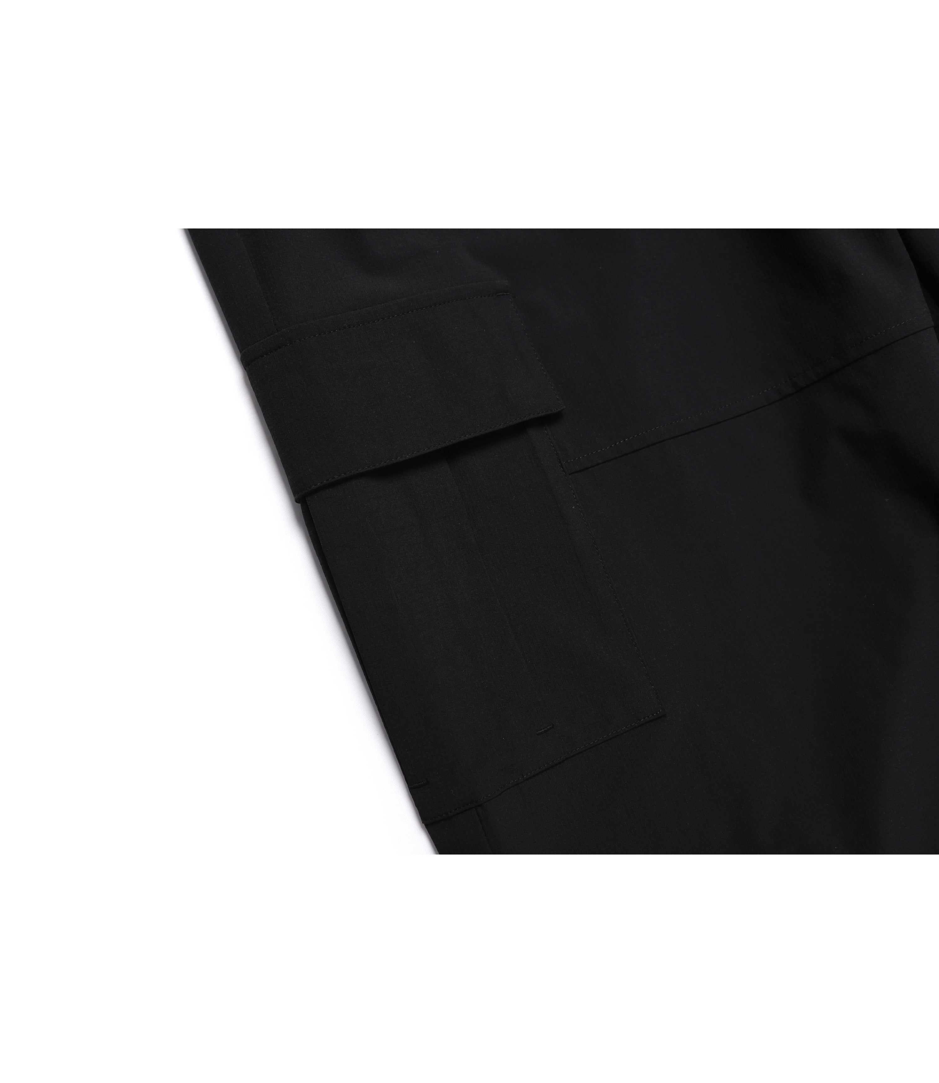Men's Cargo Pocket Wide Pants<br>CARBON BLACK