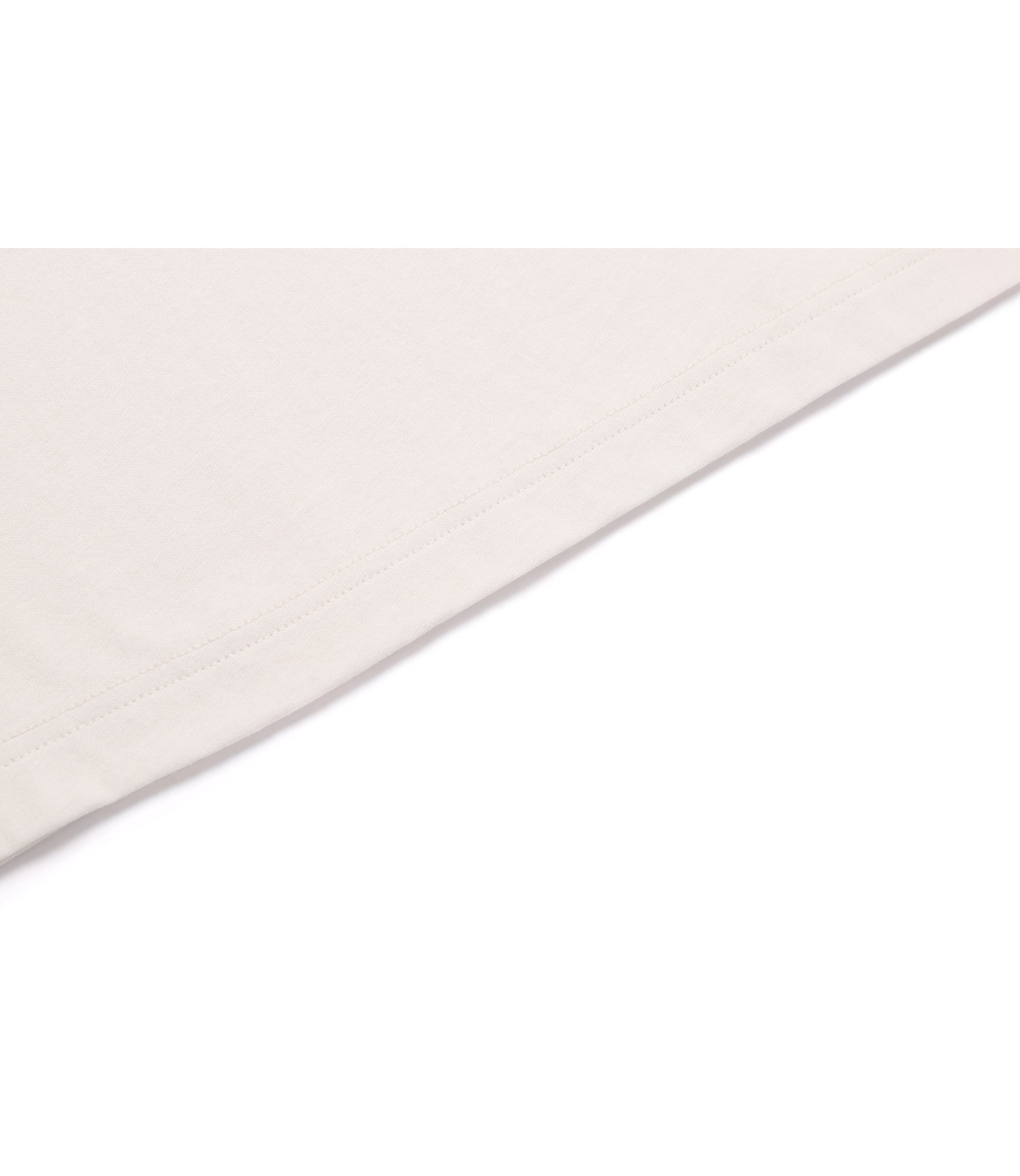 Unisex Woven Sleeve Over Fit Short Sleeve Tee<br>IVORY