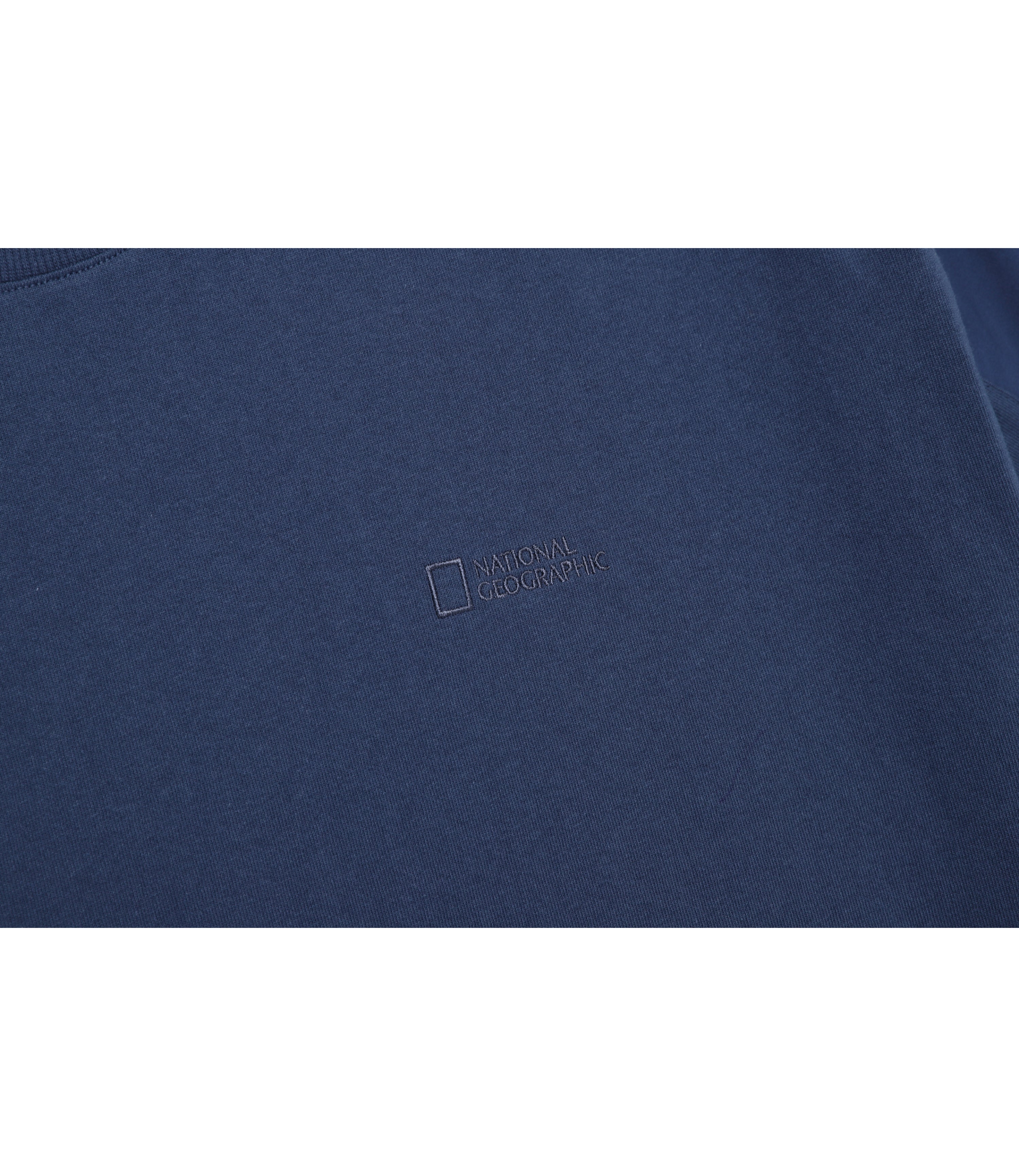 Unisex Woven Sleeve Over Fit Short Sleeve Tee<br>L/NAVY