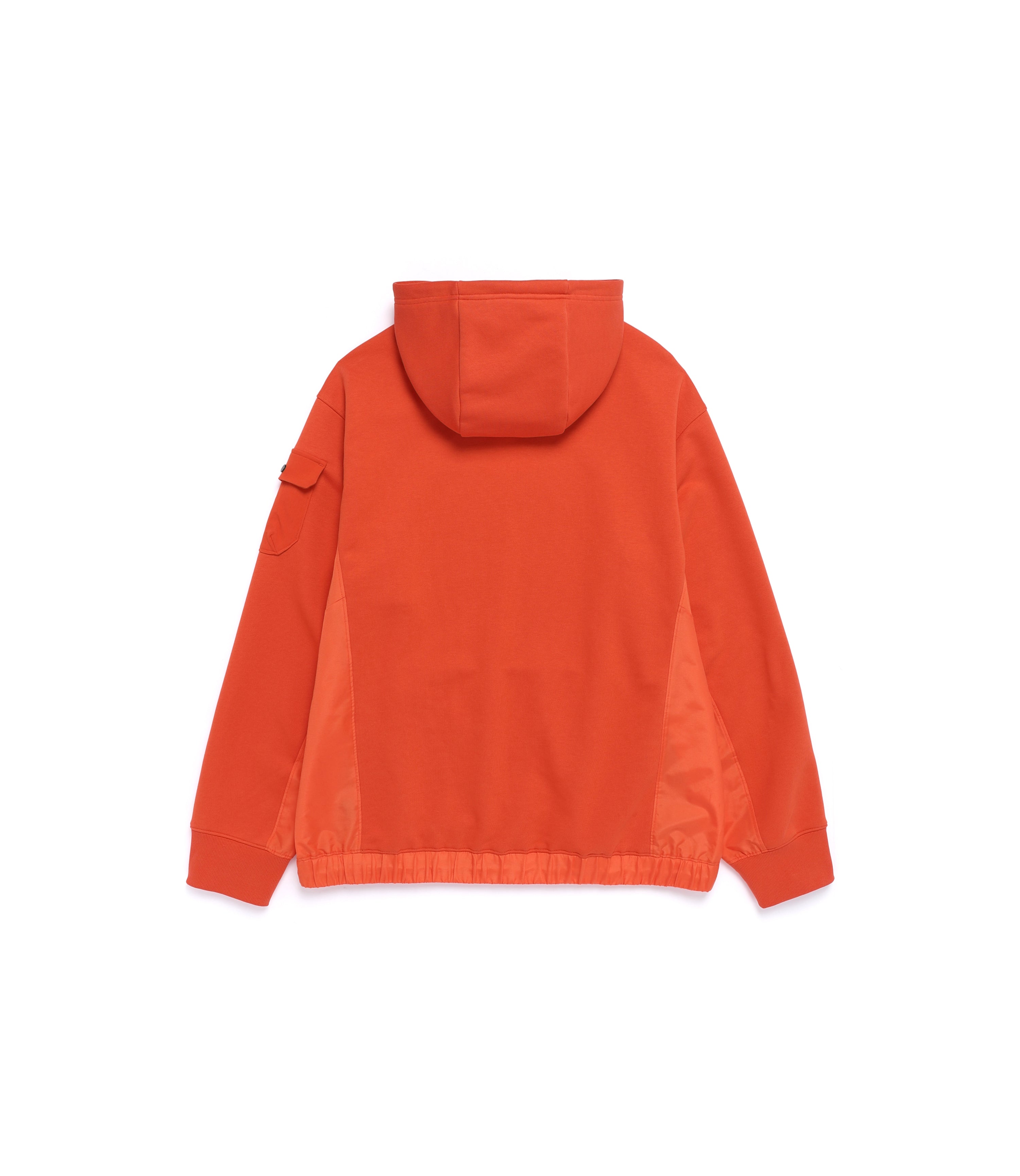 Men's NRN Hybrid Semi-Over Fit Hoodie<br>L/ORANGE