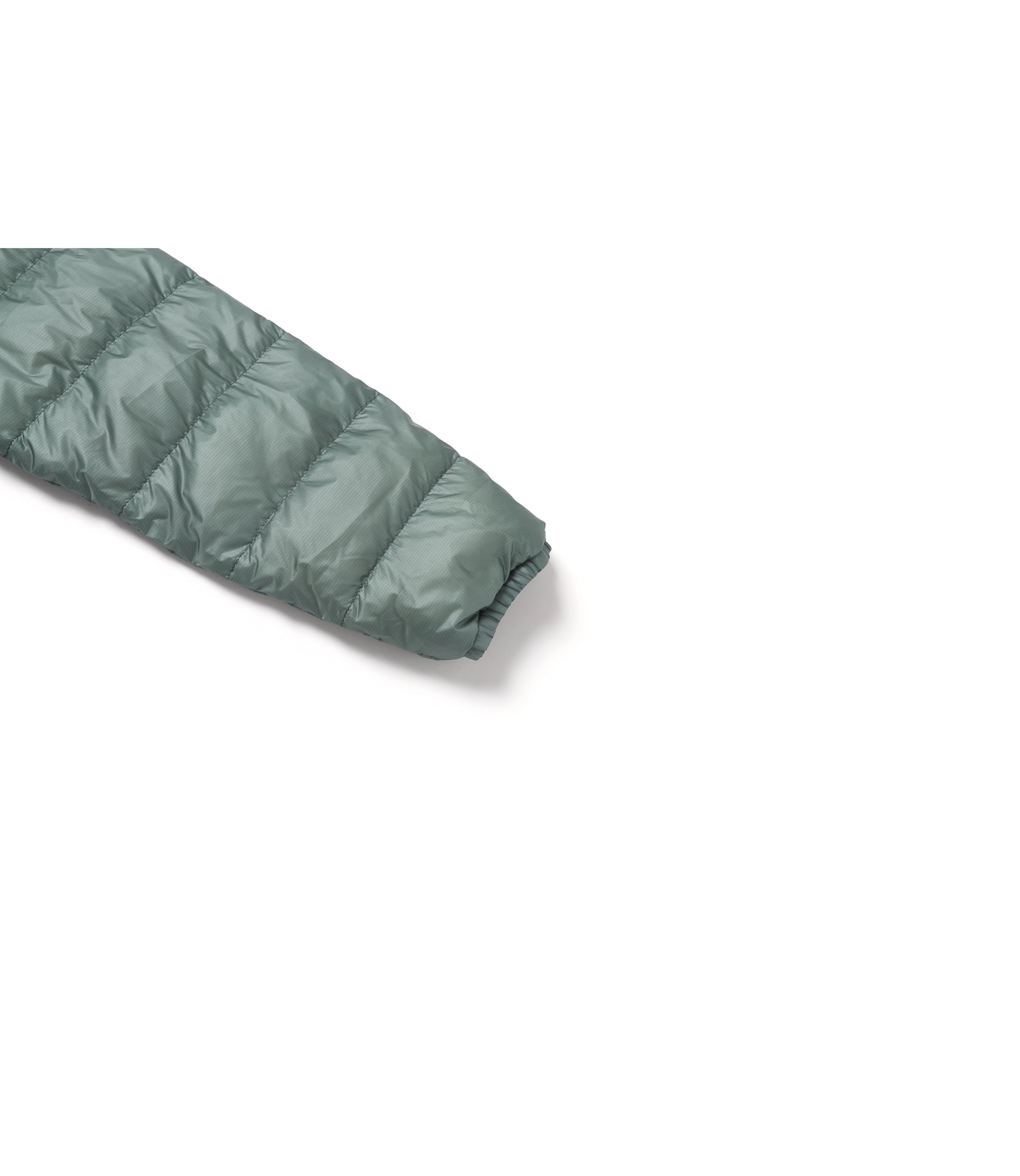 Women's MILVUS Light Goose Down Hooded Jacket<br>SMOKE GREEN