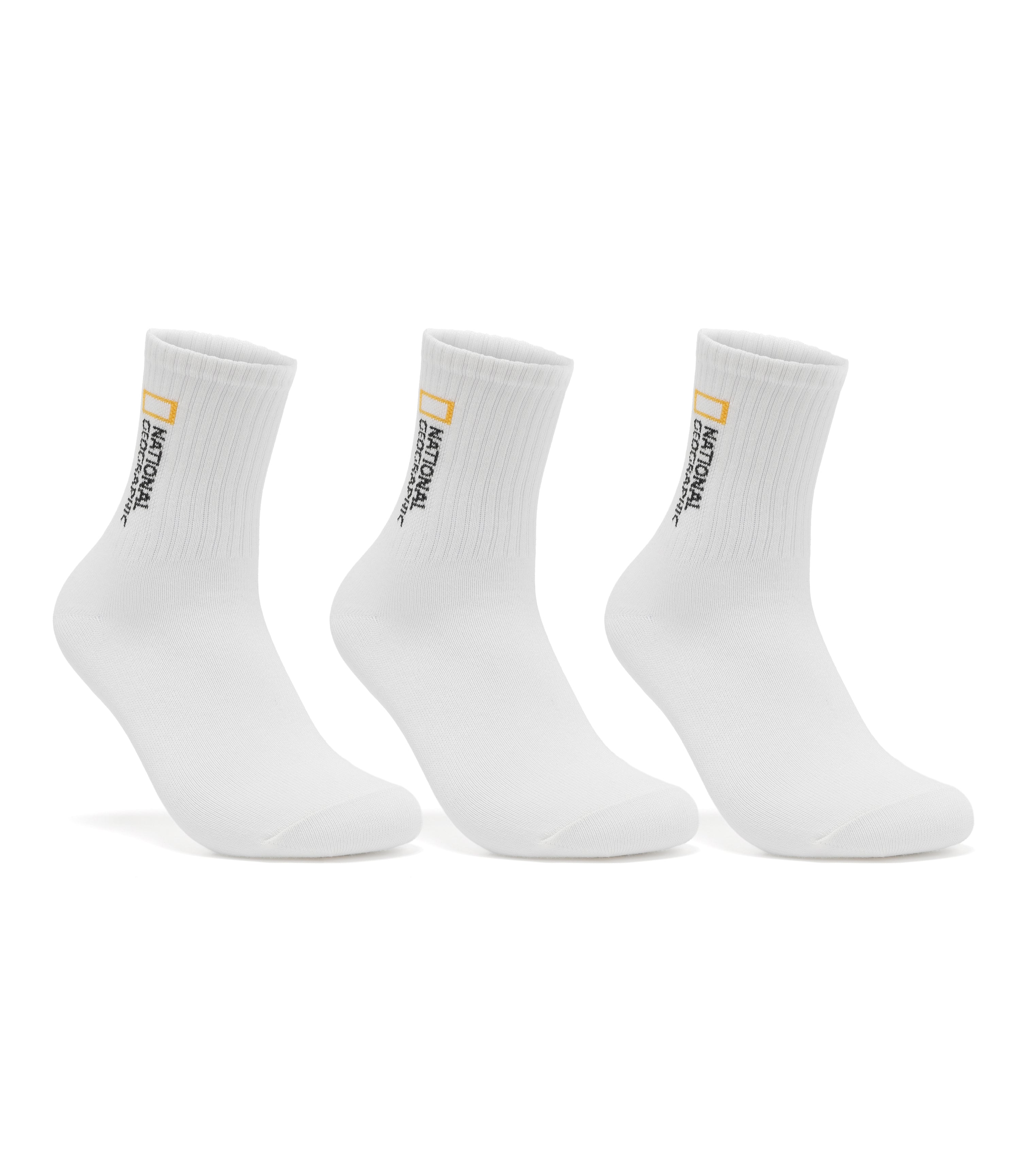 Bundle Middle Socks<br>WHITE