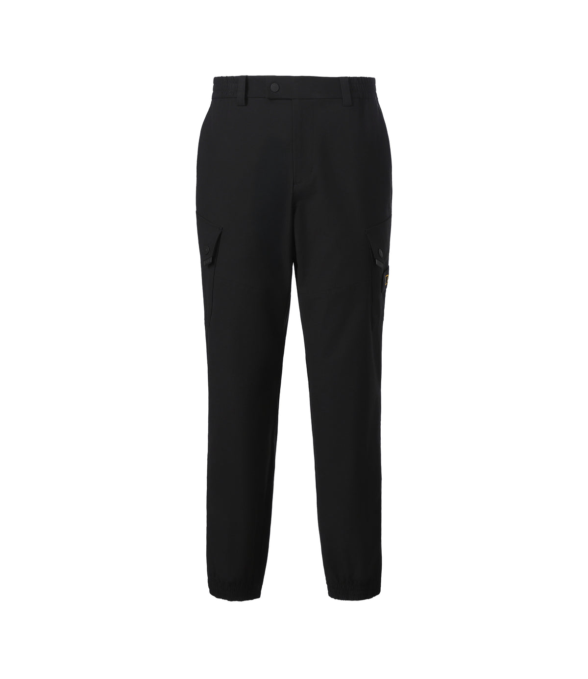 Men's CROW Regular Fit Jogger Cargo Pants<br>BLACK