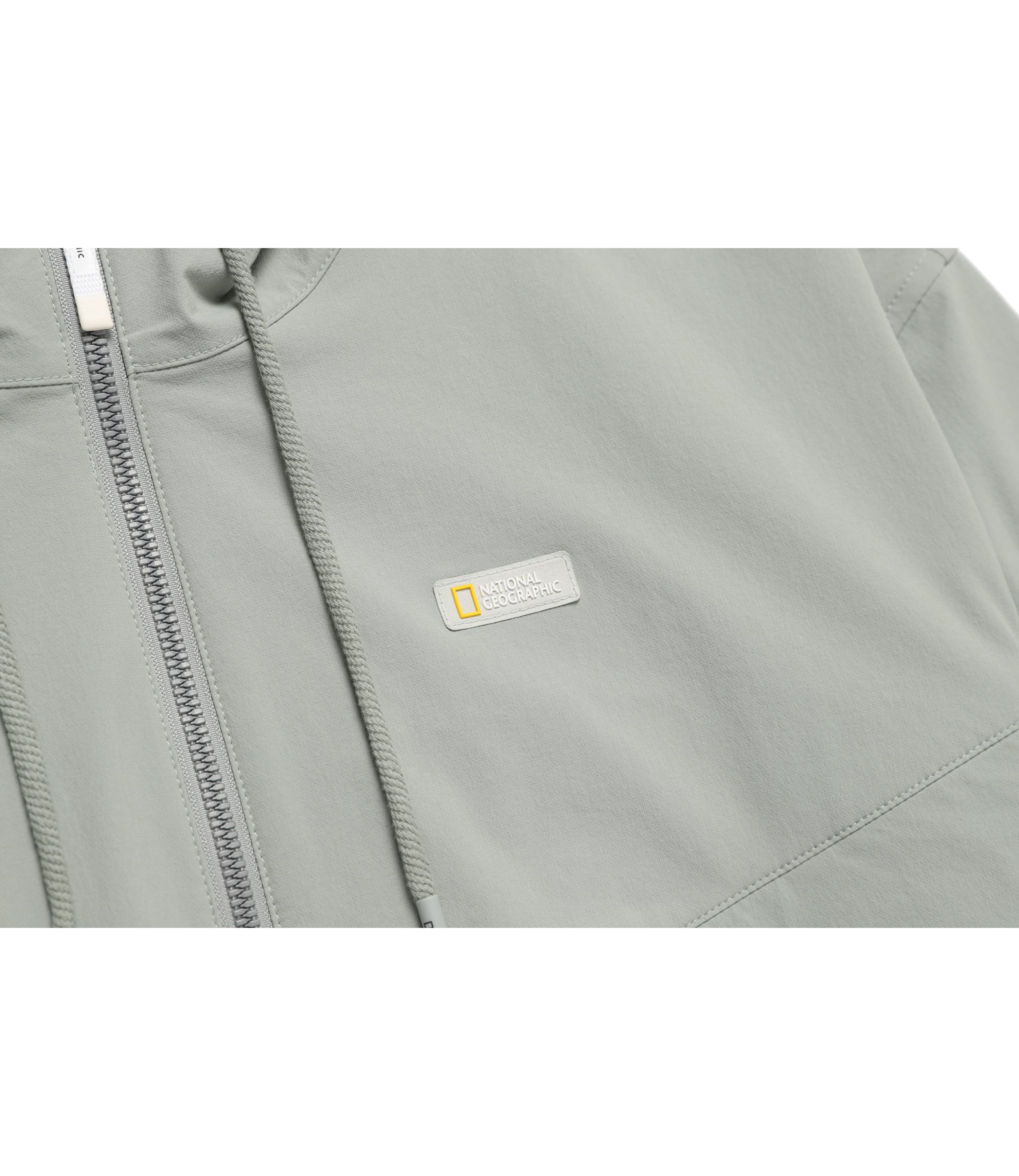 Women's ARCHELON Stretched Woven Hooded Zip-Up Jacket<br>LIGHT JADE