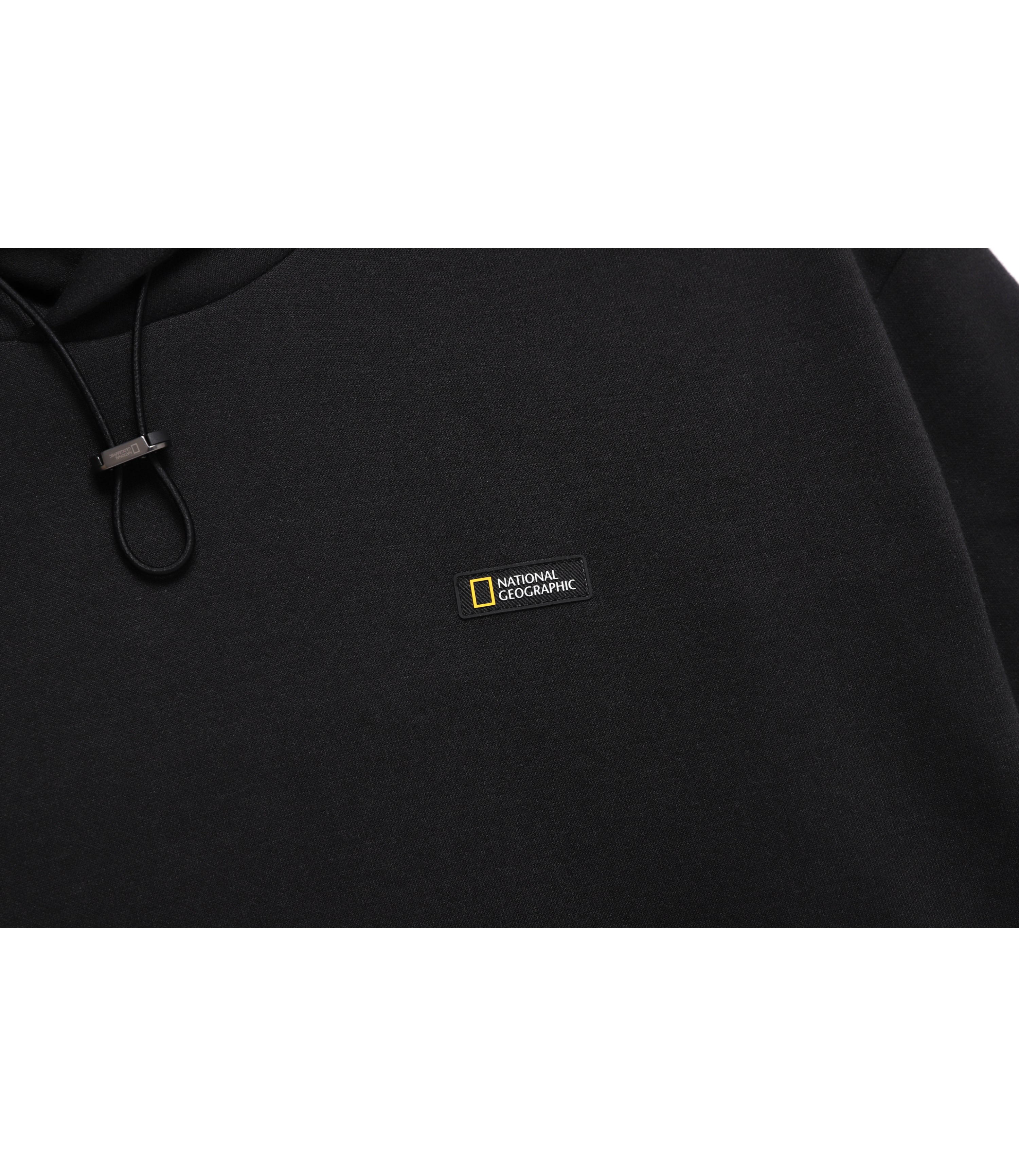 Unisex Hybrid Semi-Overfit Hoodie<br>CARBON BLACK