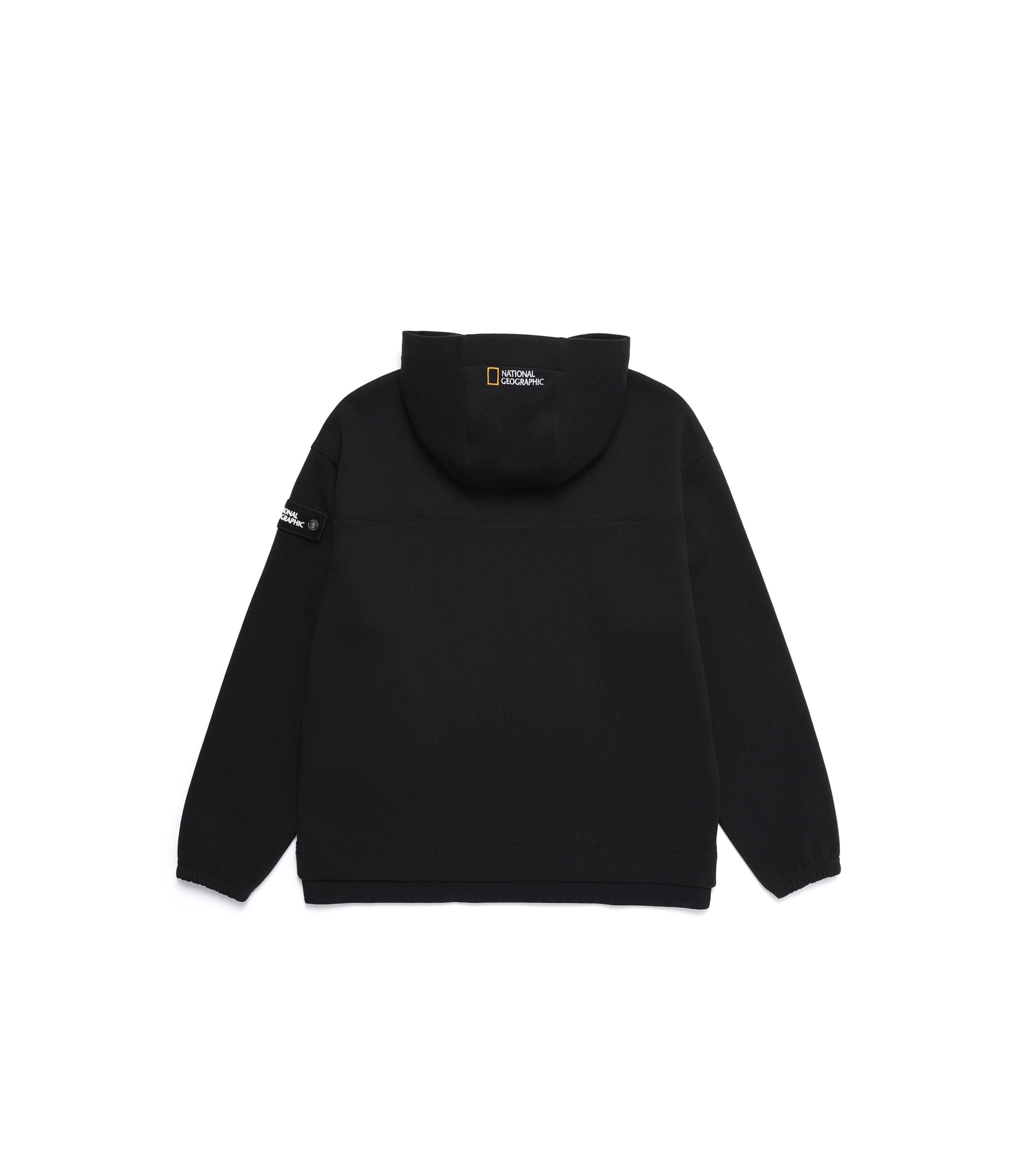 Unisex Hybrid Semi-Overfit Hoodie<br>CARBON BLACK