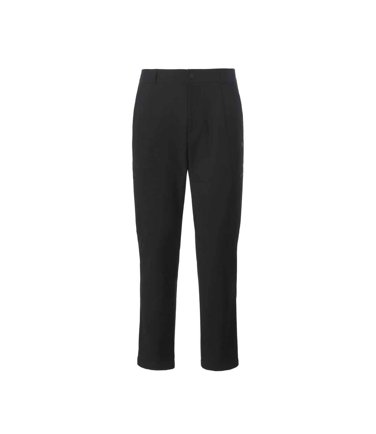 Men's Urban Square Stretch Semi Regular Fit Straight Pants<br>BLACK