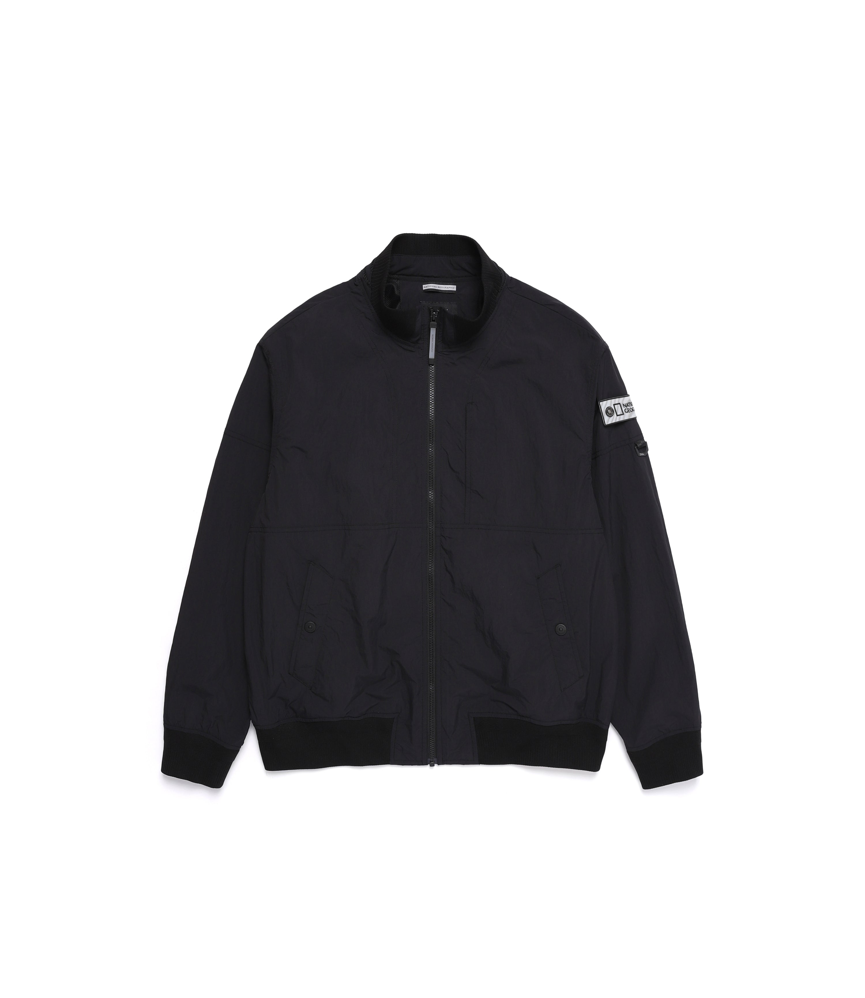 Men's NRN CANIS Stand Neck Blouson Jumper<br>CARBON BLACK