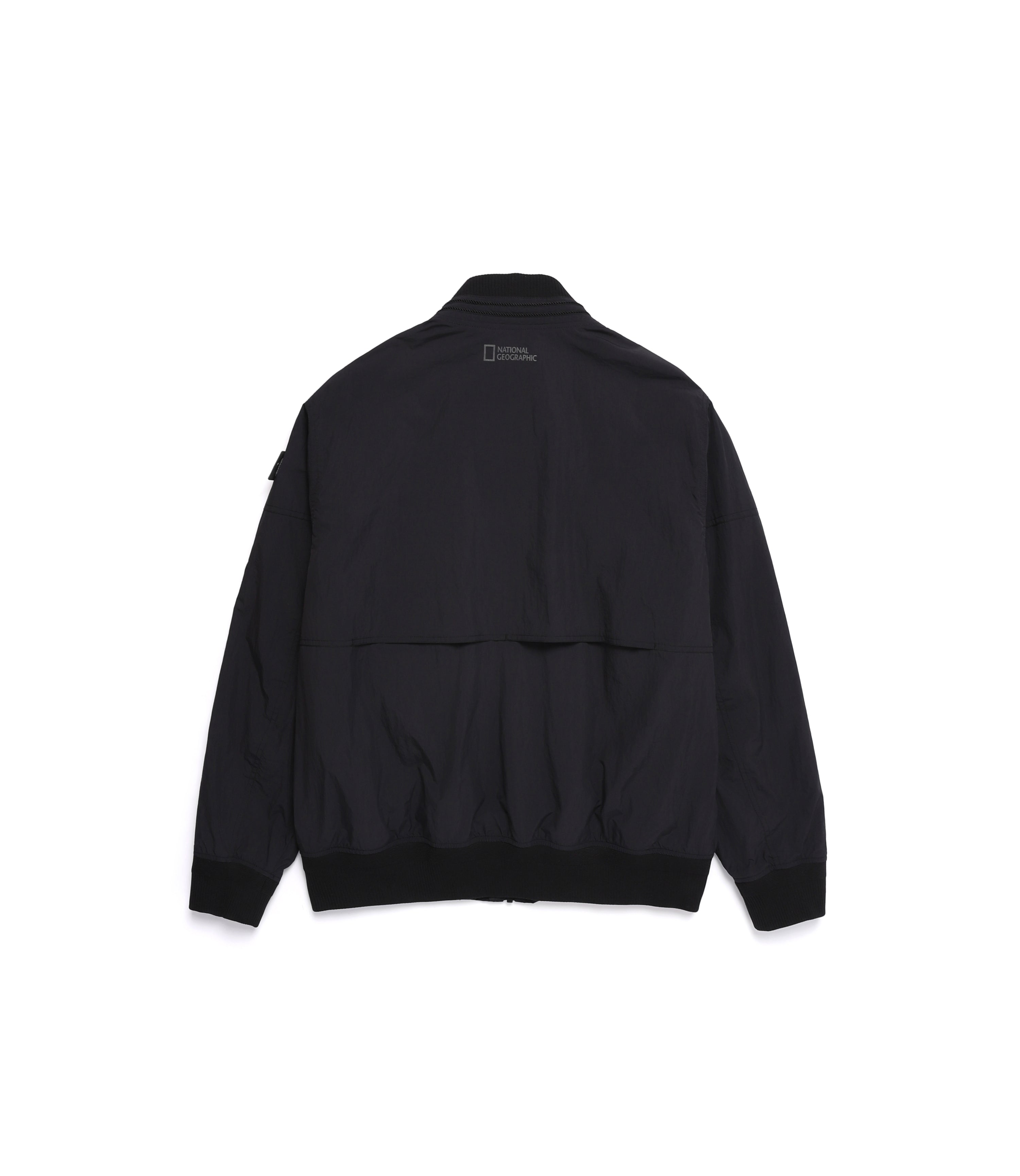Men's NRN CANIS Stand Neck Blouson Jumper<br>CARBON BLACK