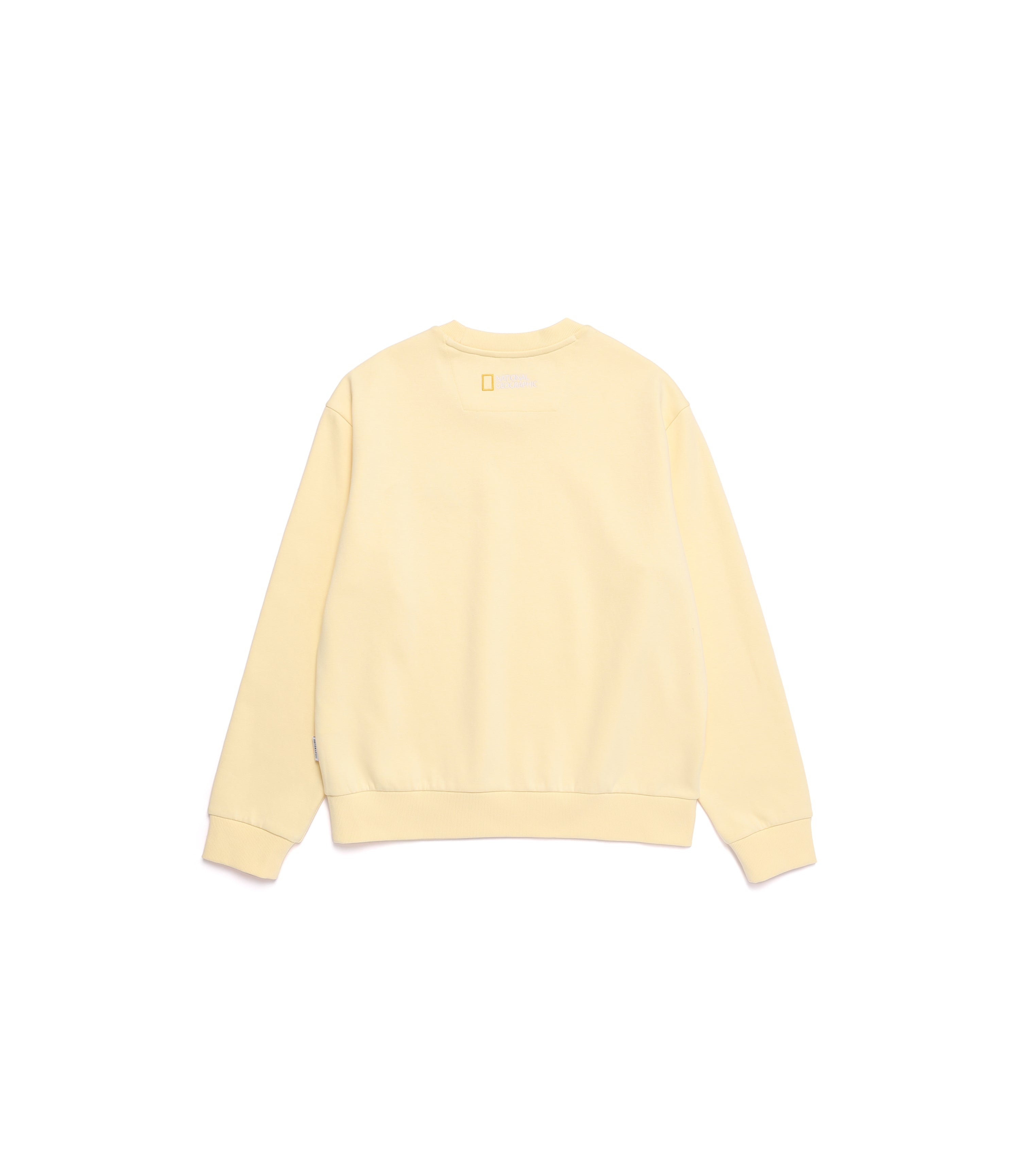 Woman's Animal Wappen Semi-Over Fit Crop Sweatshirt<br>BUTTER