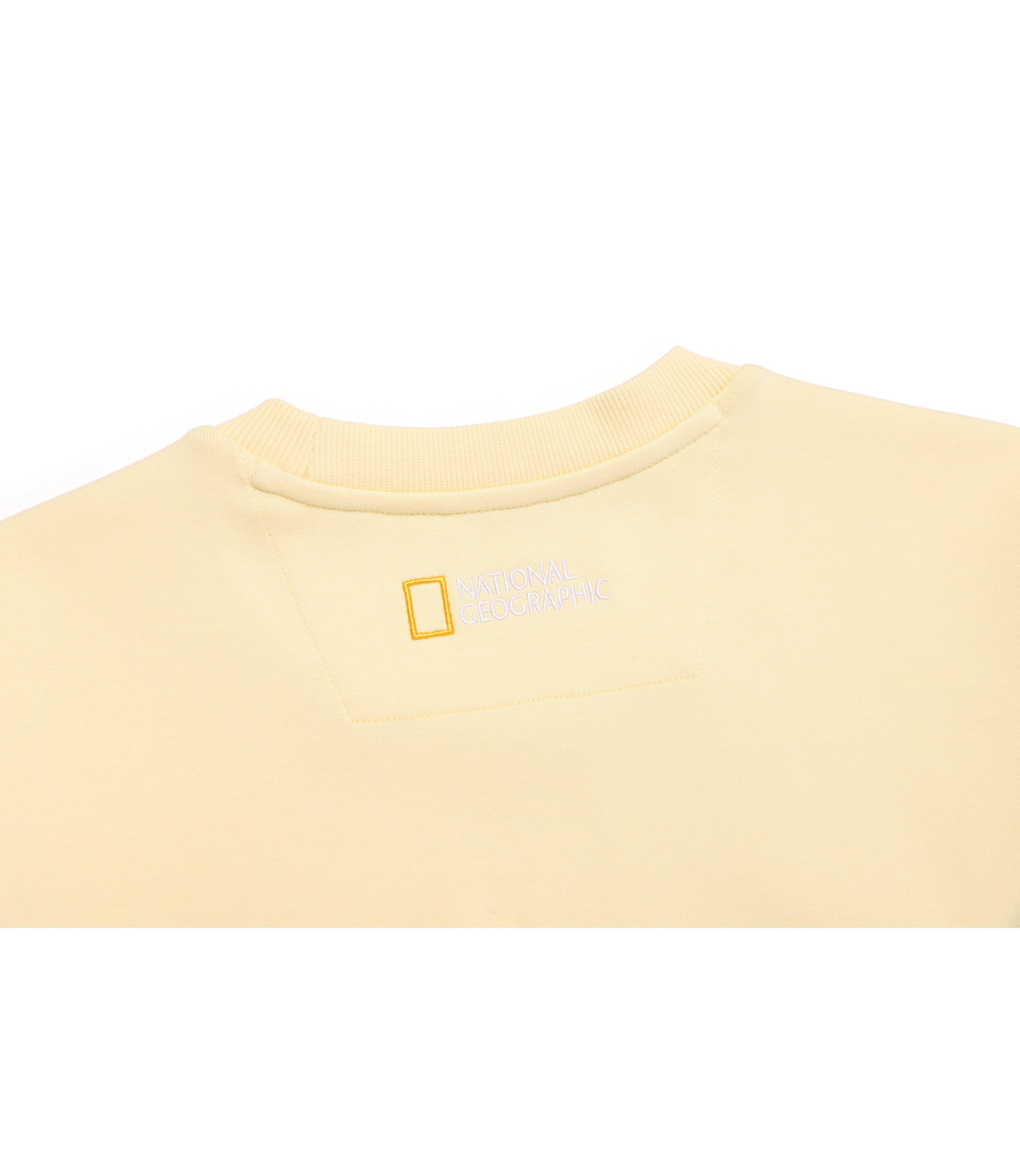 Woman's Animal Wappen Semi-Over Fit Crop Sweatshirt<br>BUTTER