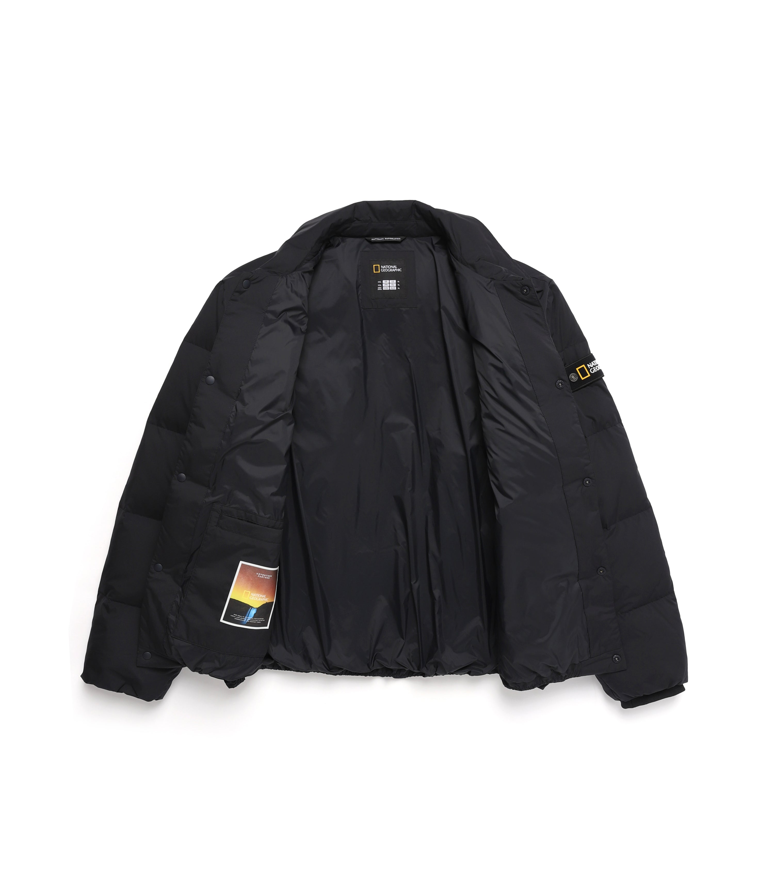Men's Collared Light Goose Down Jacket<br>NAVY