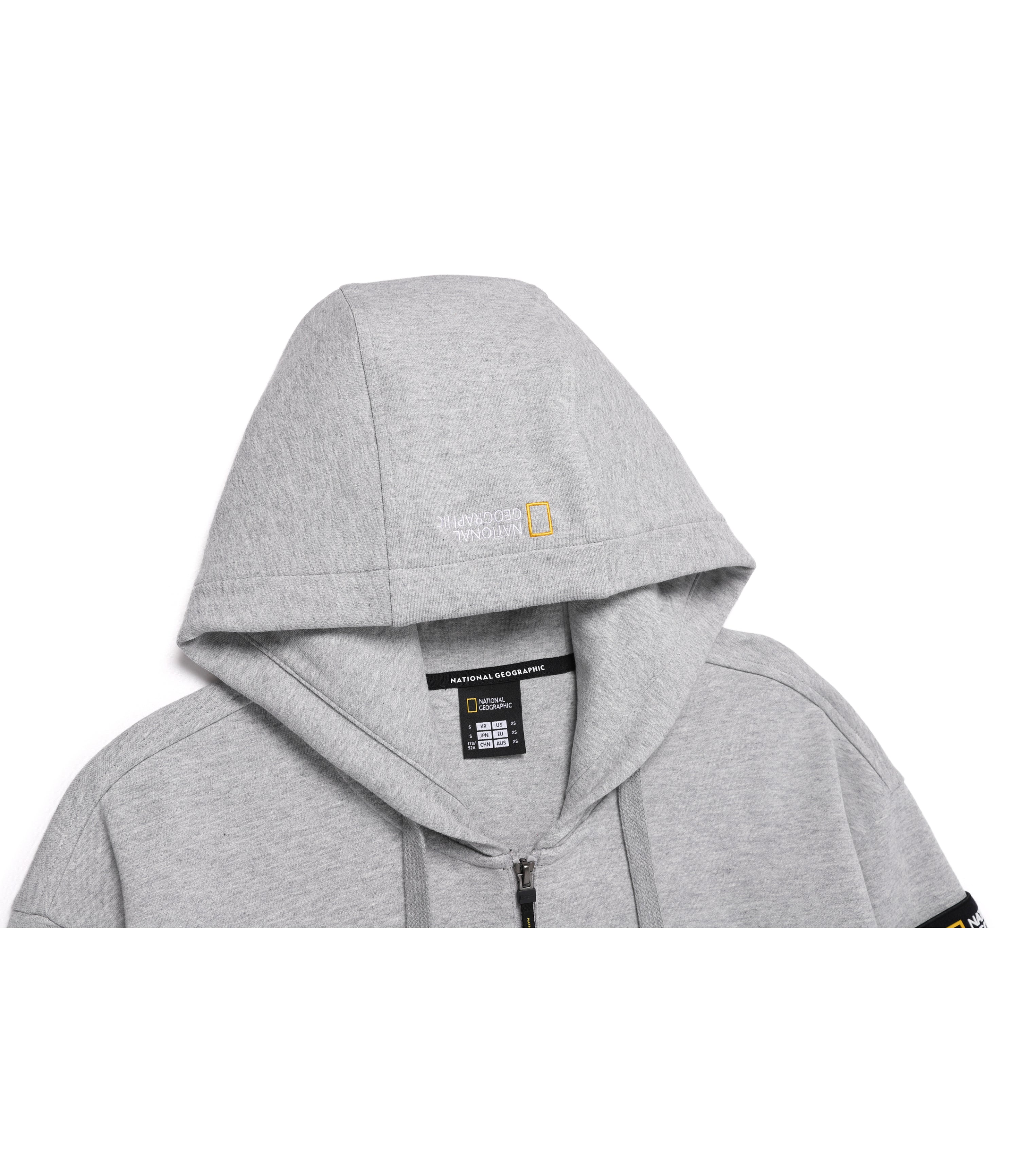 Unisex MARGAY Full Zip Up Hooded Jacket<br>M/GREY
