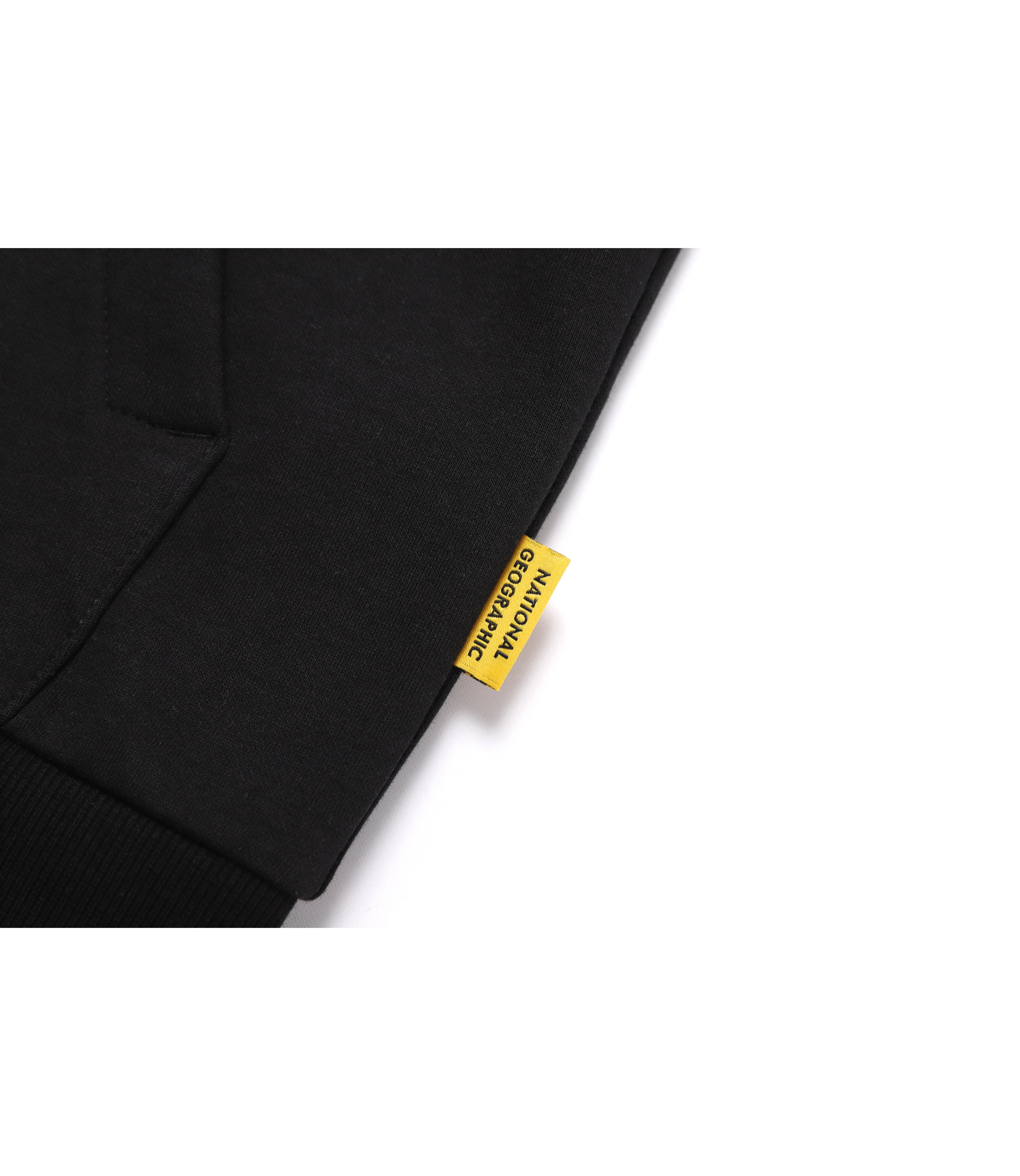 Unisex MARGAY Full Zip Up Hooded Jacket<br>CARBON BLACK