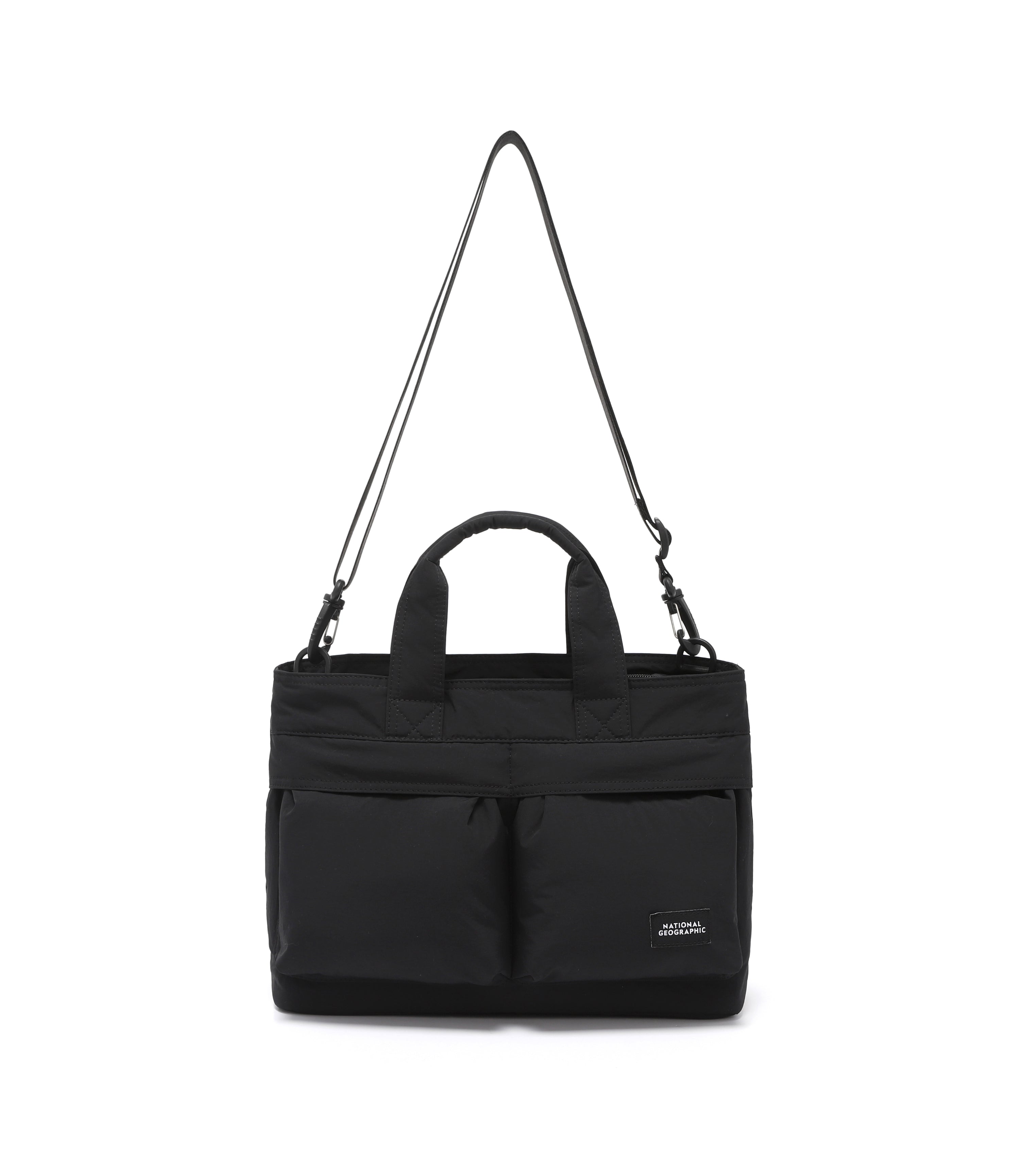 Light Wide Tote Bag<br>BLACK