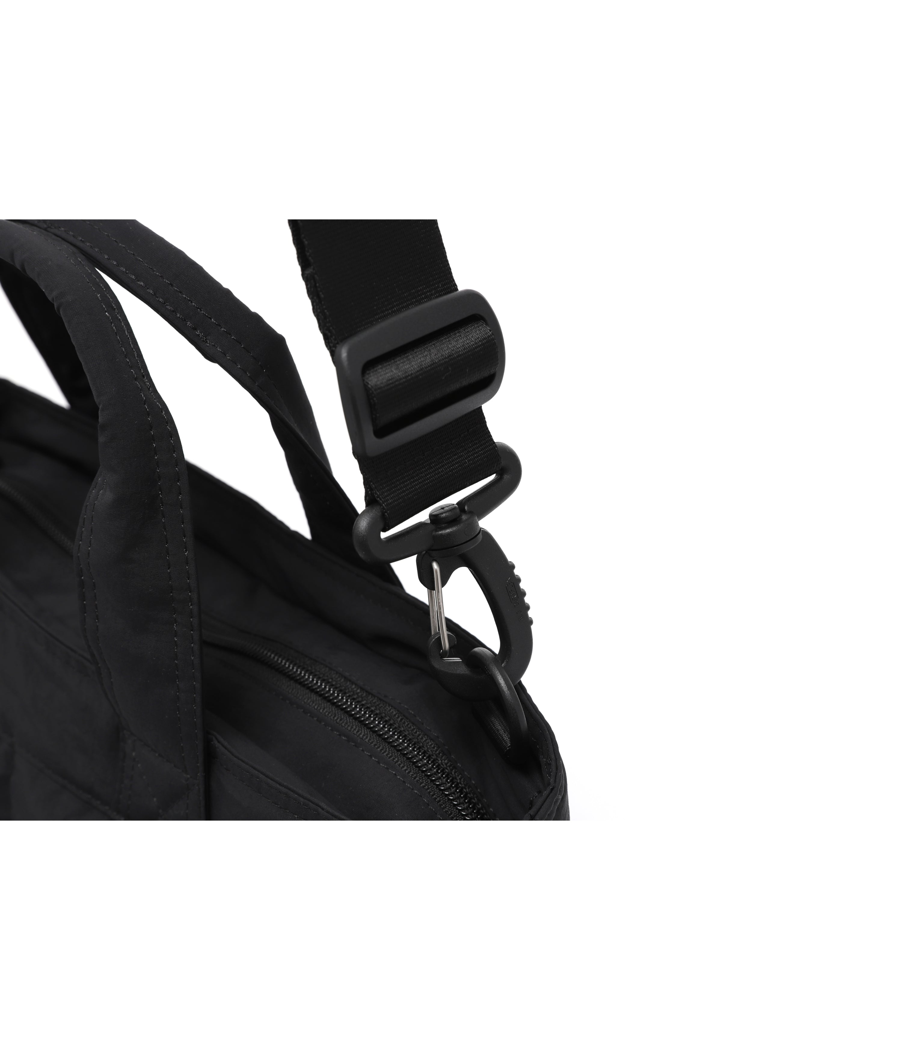 Light Wide Tote Bag<br>BLACK
