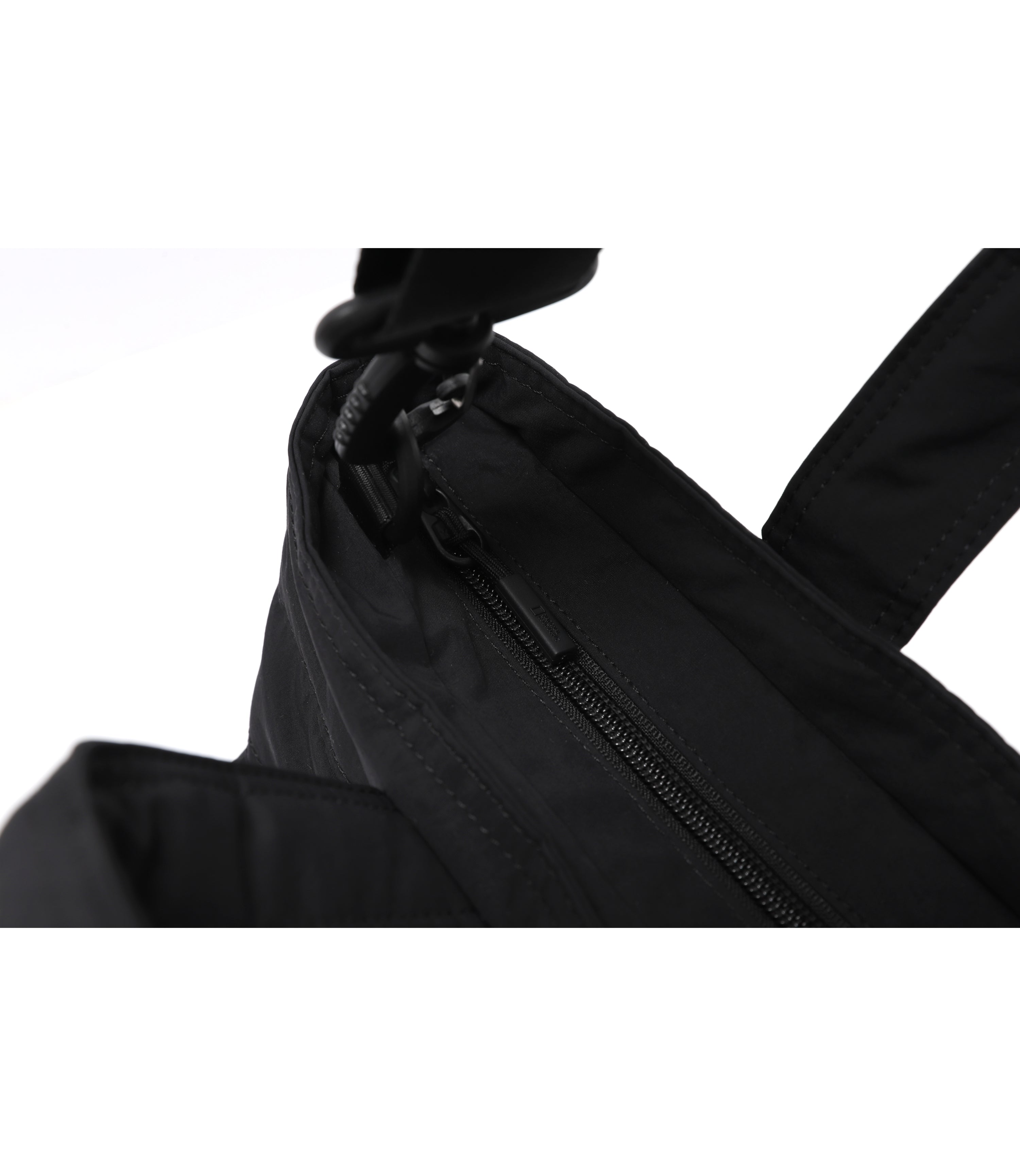 Light Wide Tote Bag<br>BLACK
