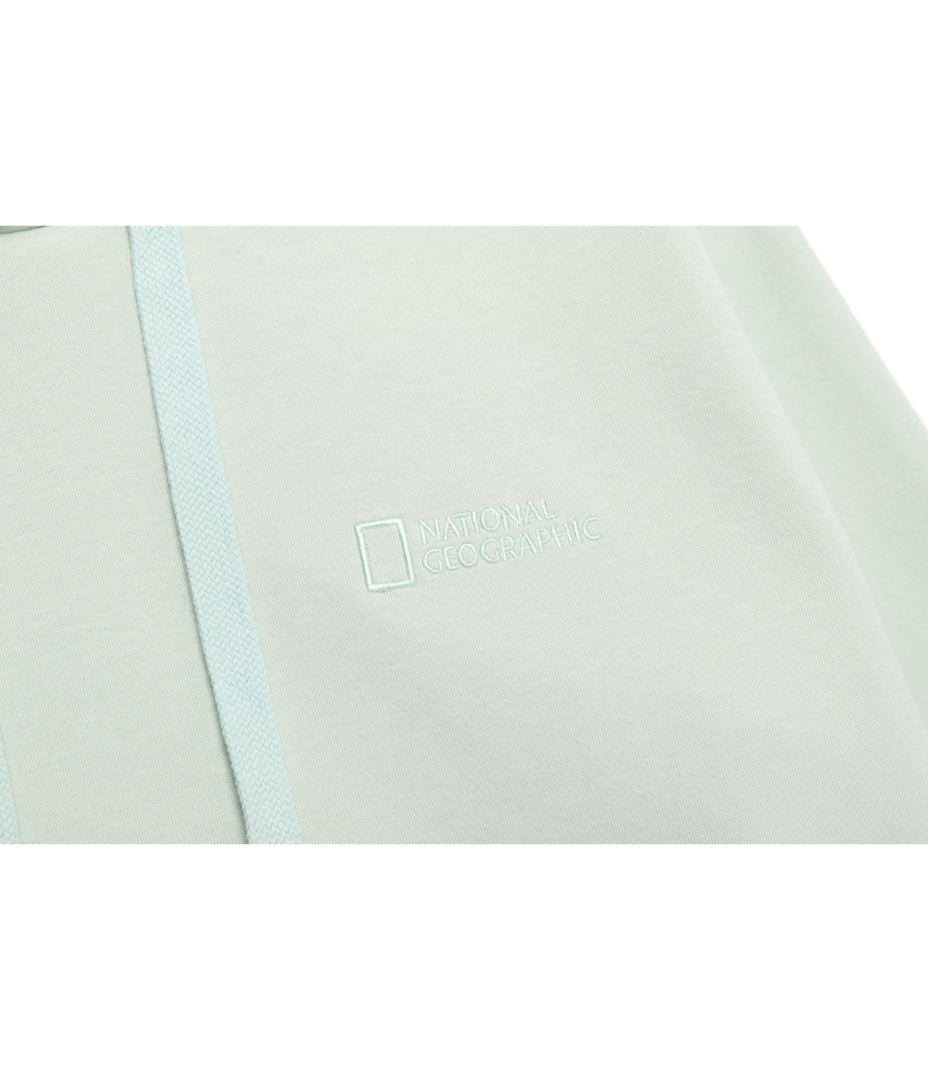 Unisex FOLHAS Small Logo Basic Fit Hoody<br>MINT