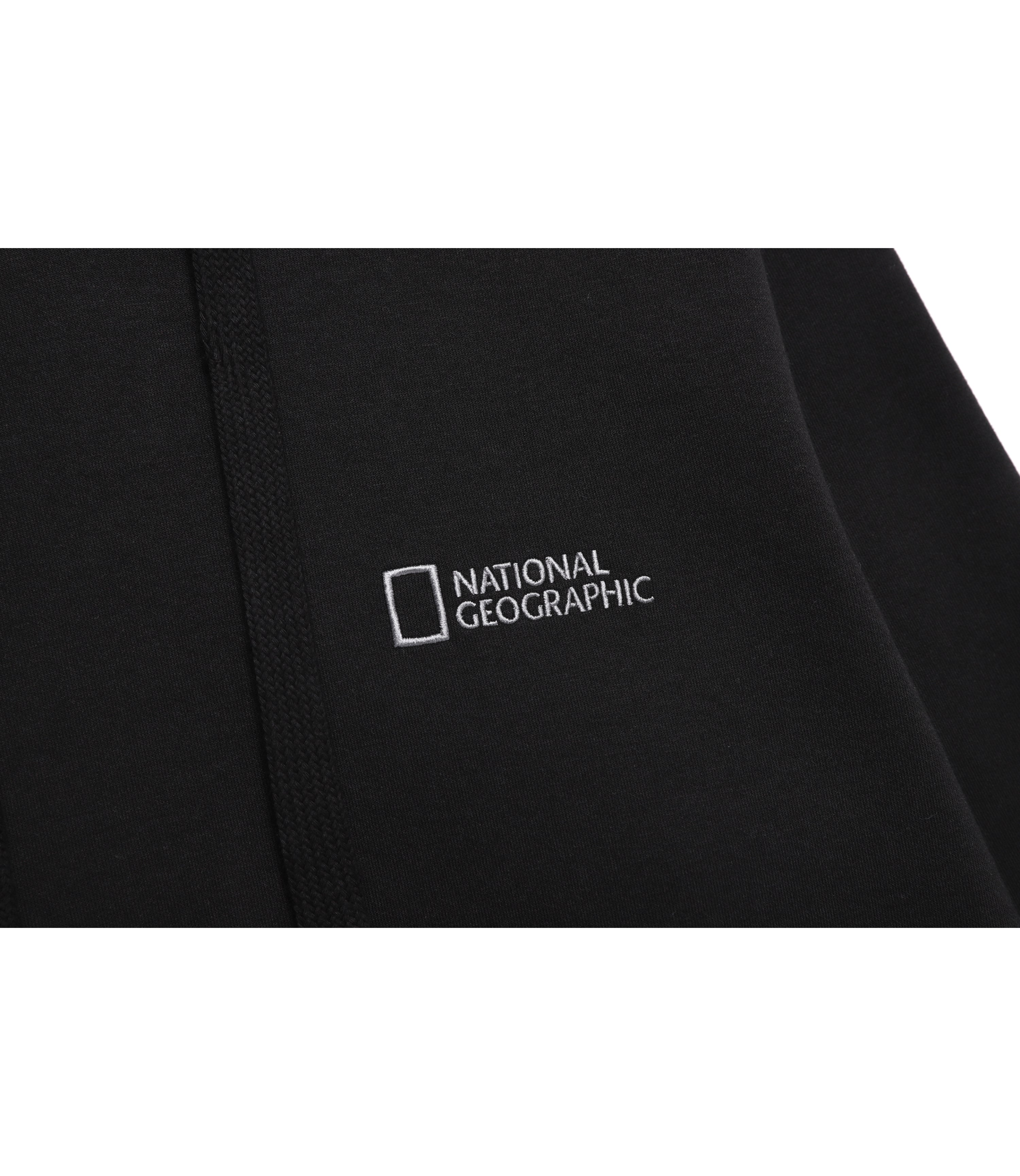 Unisex FOLHAS Small Logo Basic Fit Hoody<br>CARBON BLACK
