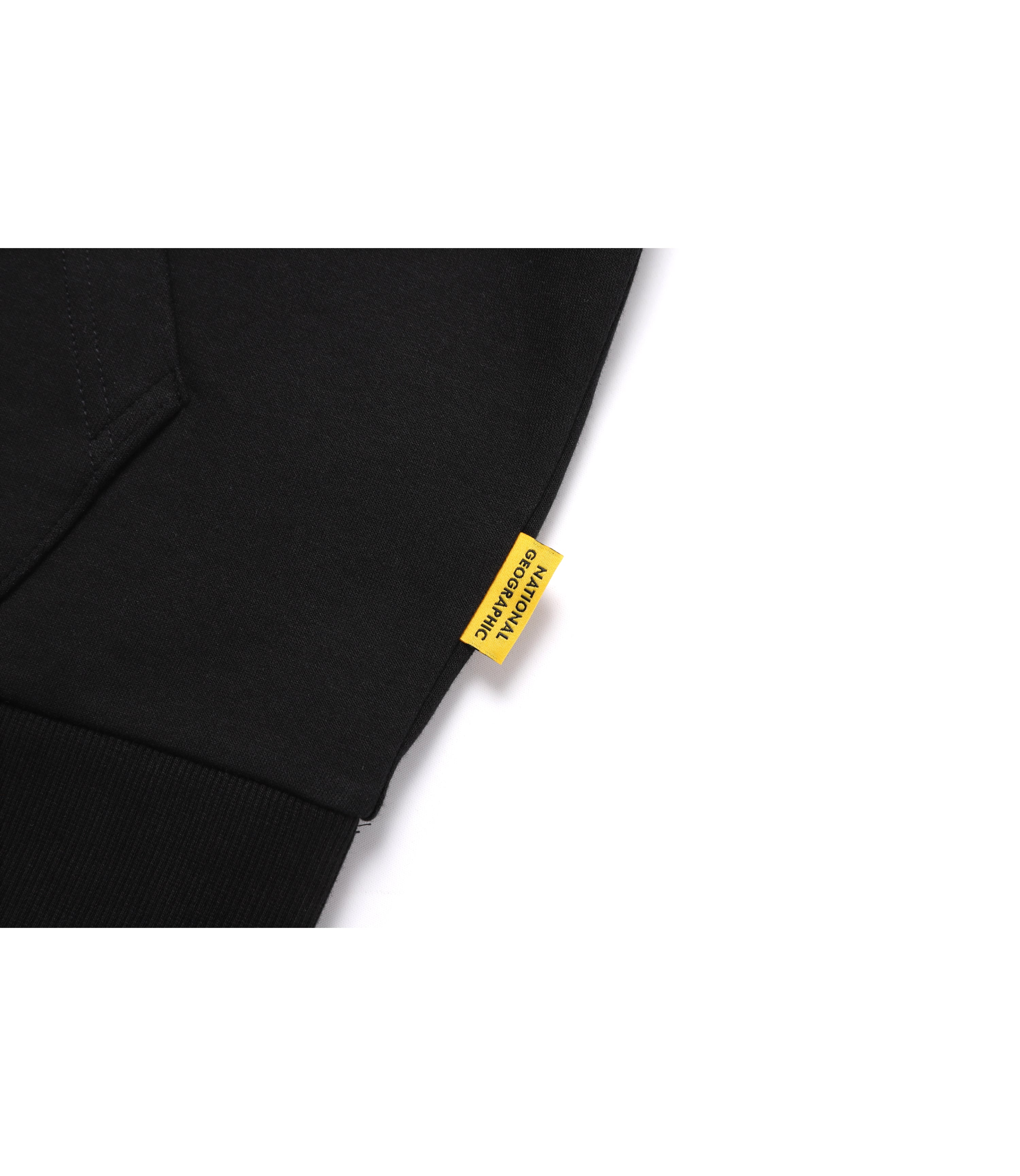 Unisex FOLHAS Small Logo Basic Fit Hoody<br>CARBON BLACK