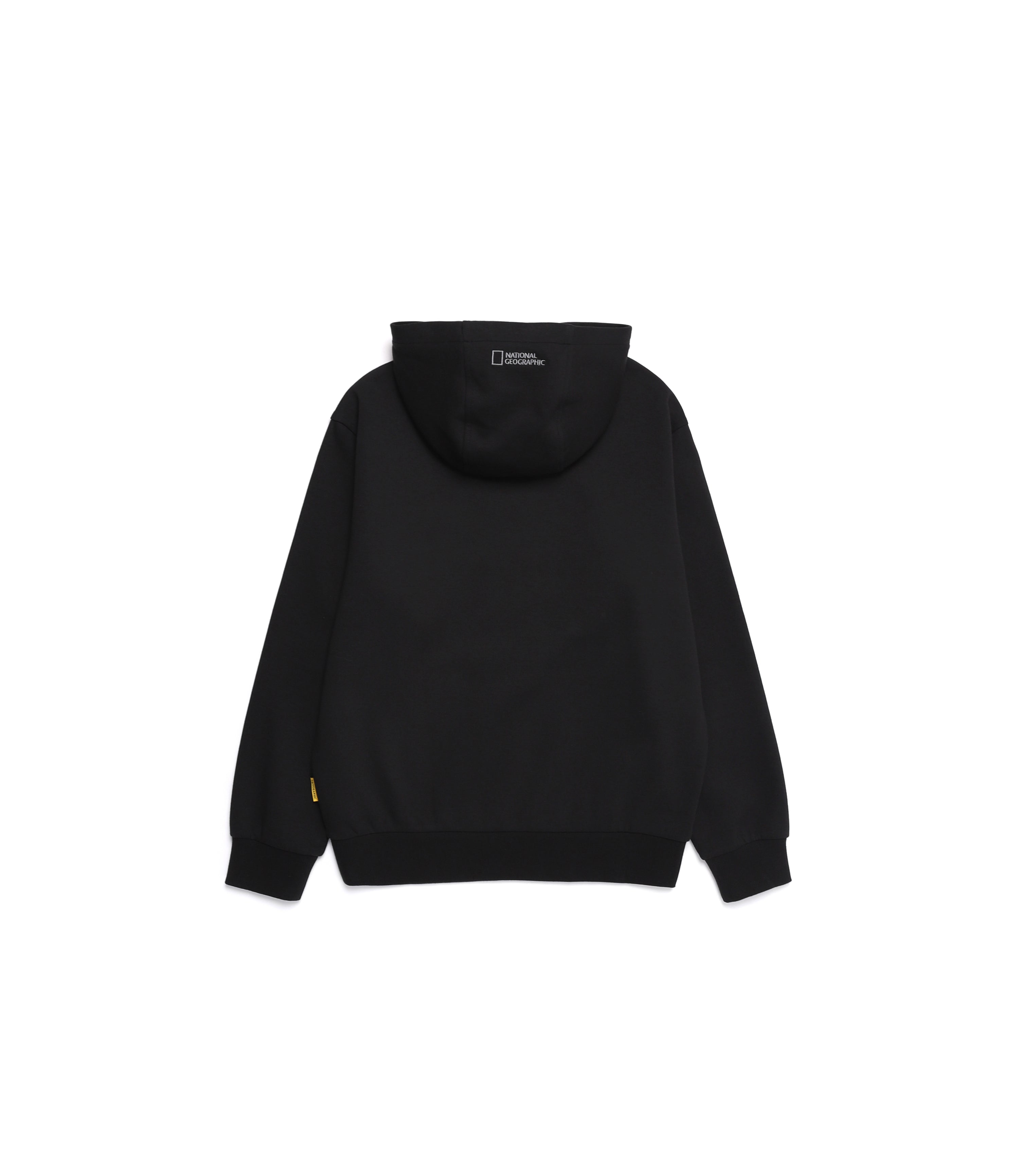 Unisex FOLHAS Small Logo Basic Fit Hoody<br>CARBON BLACK