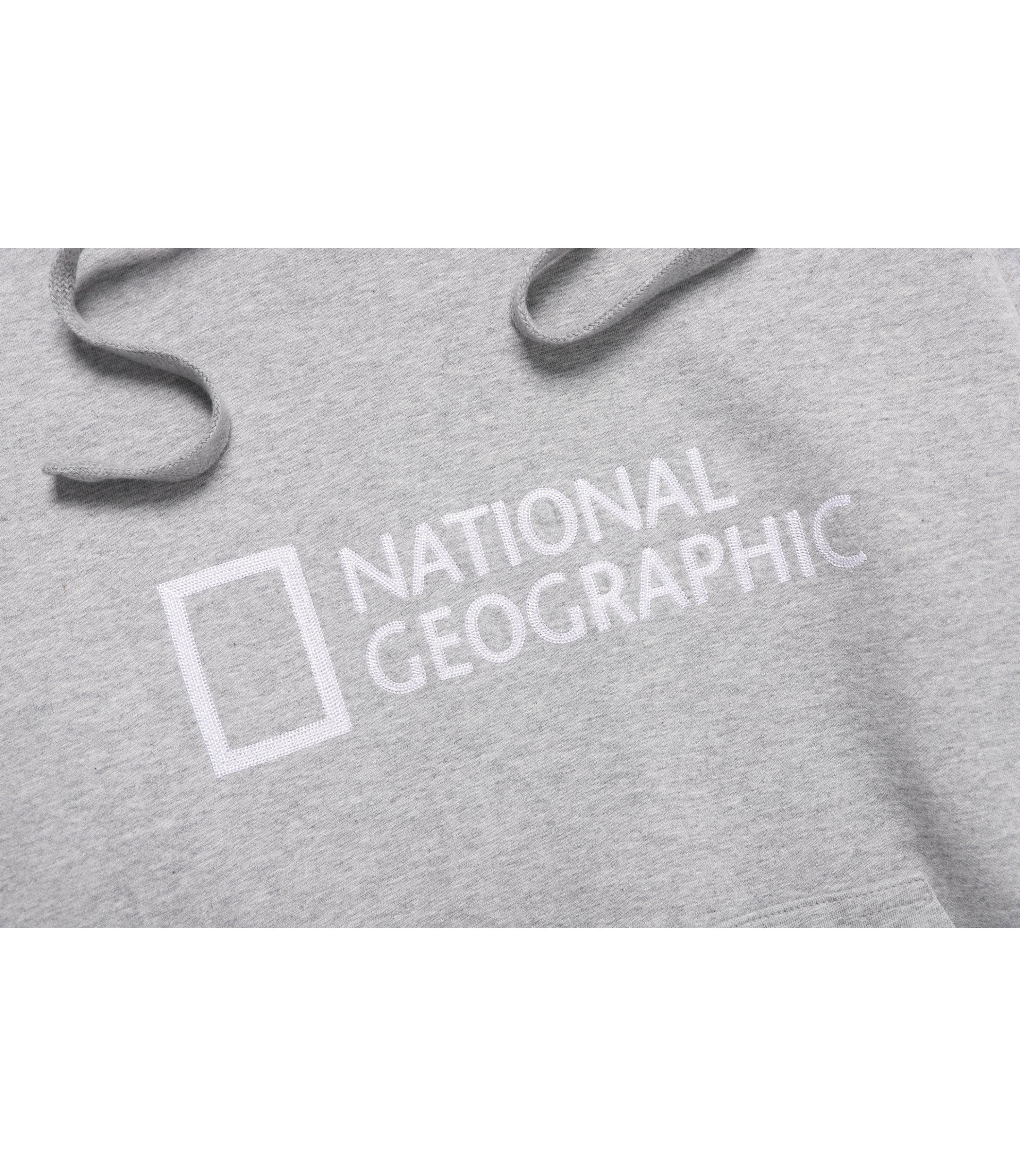Unisex FOLHAS Big Logo Basic Fit Hoody<br>M/GREY
