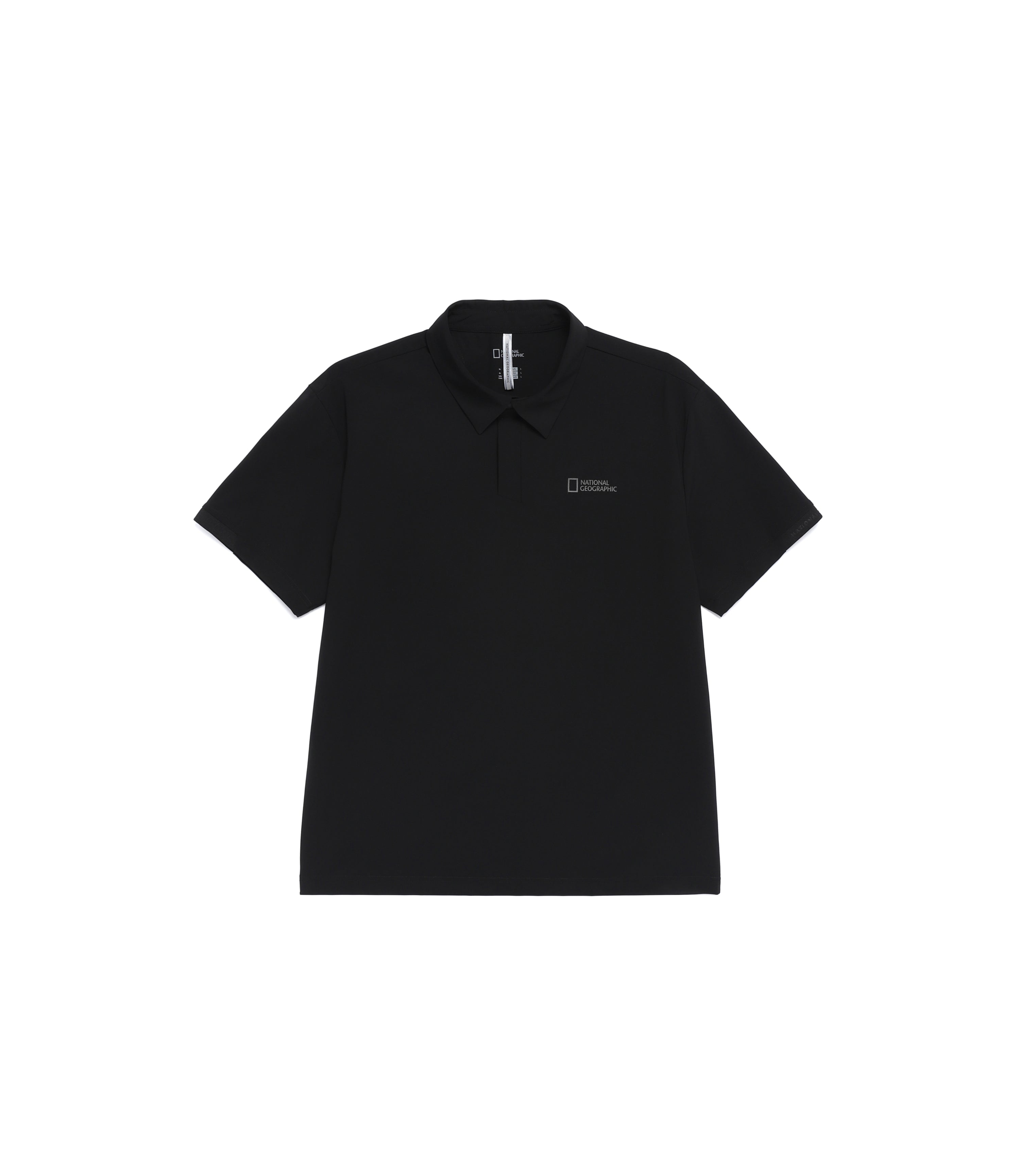 Men's Cooling Stretch Short Sleeve Polo Shirt<br>BLACK