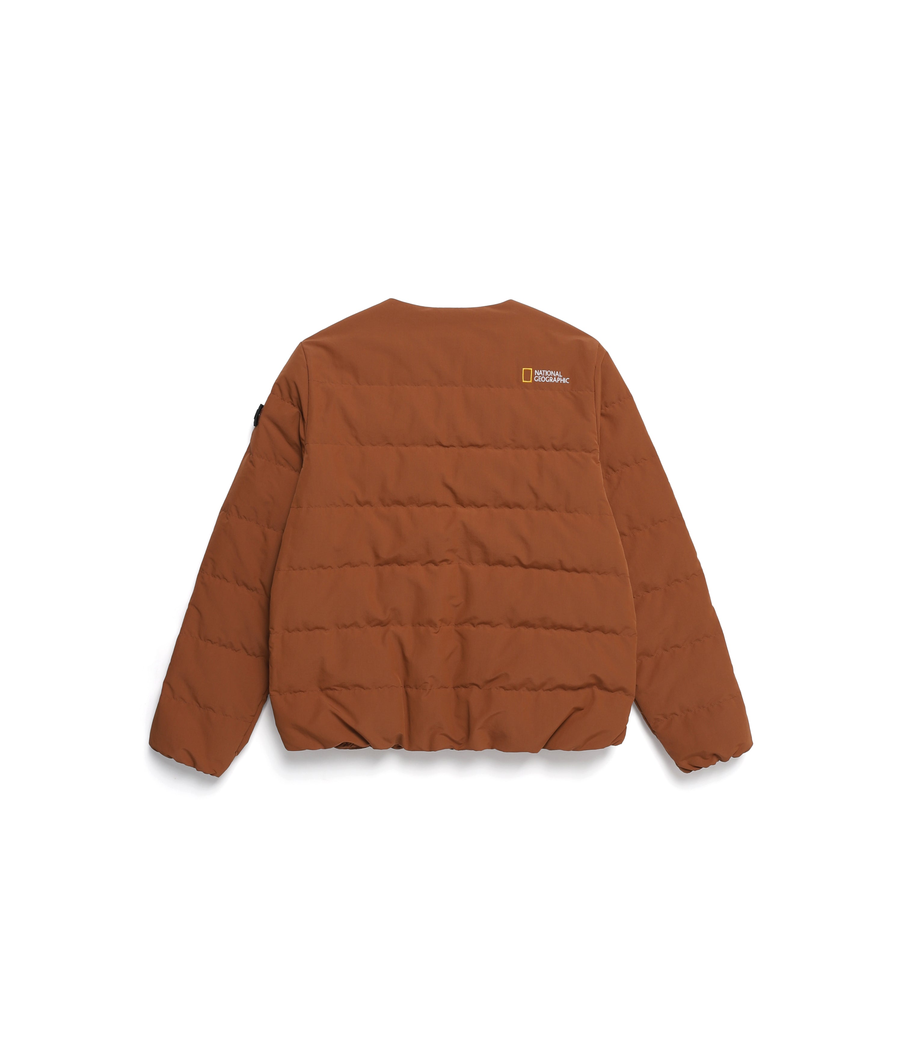 Women's HERON U-Neck Light Down Jacket<br>BRICK
